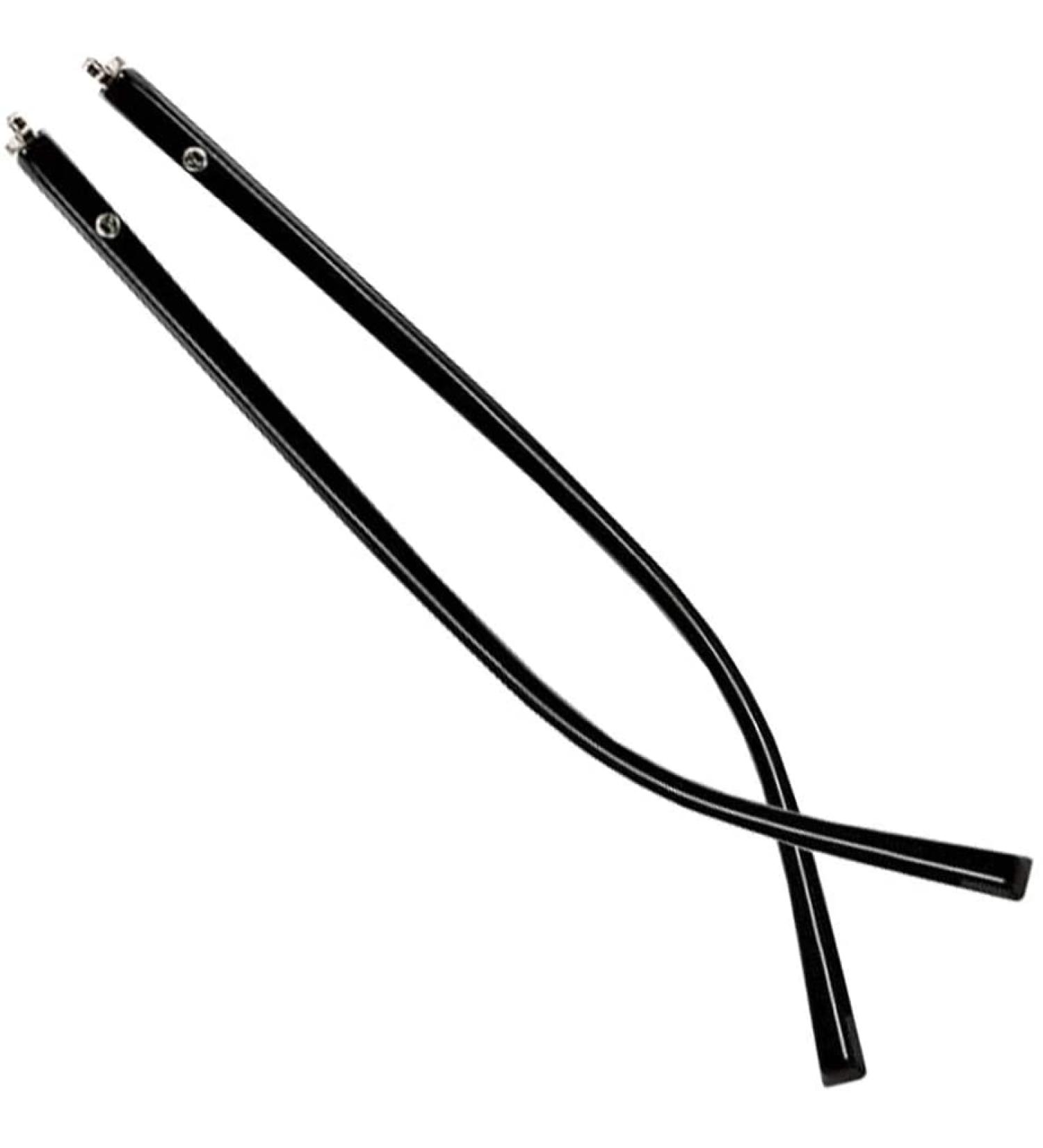 VekkEr yewear Leg Eyewear Accessories 1 Pair Plastic Glasses Temples Matte Black