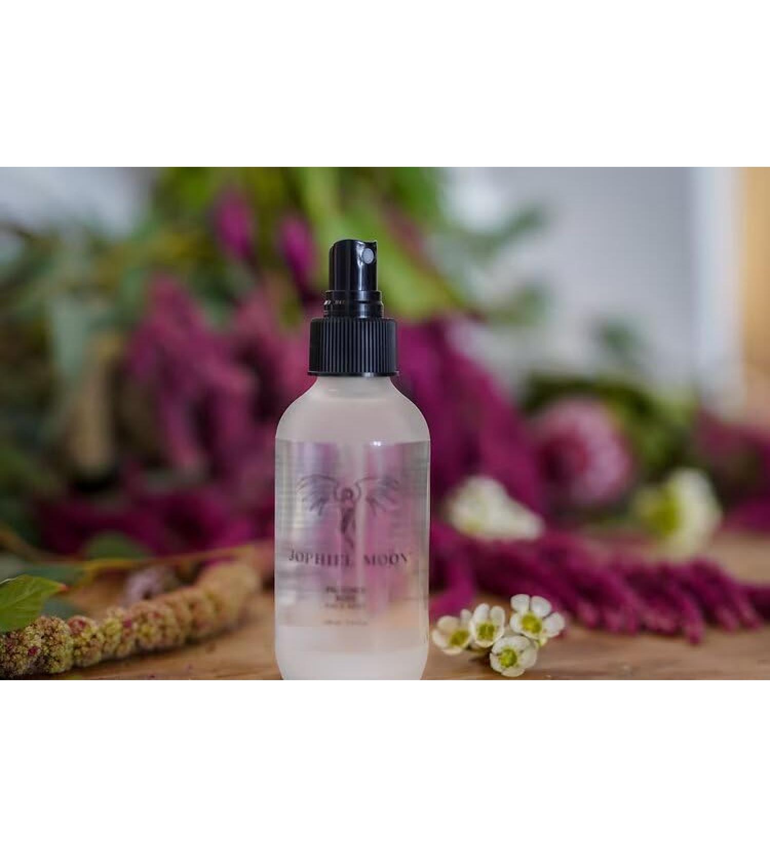 Jophiel Moon Pure Rose De Mai Hydrolyzed Face Mist for Hydration Redness Relief & Makeup Setting | Clean Botanical Toner Mist to Calm Balance & Refresh Evolving Skin w/Ultra-Fine Rose Water (4 oz)