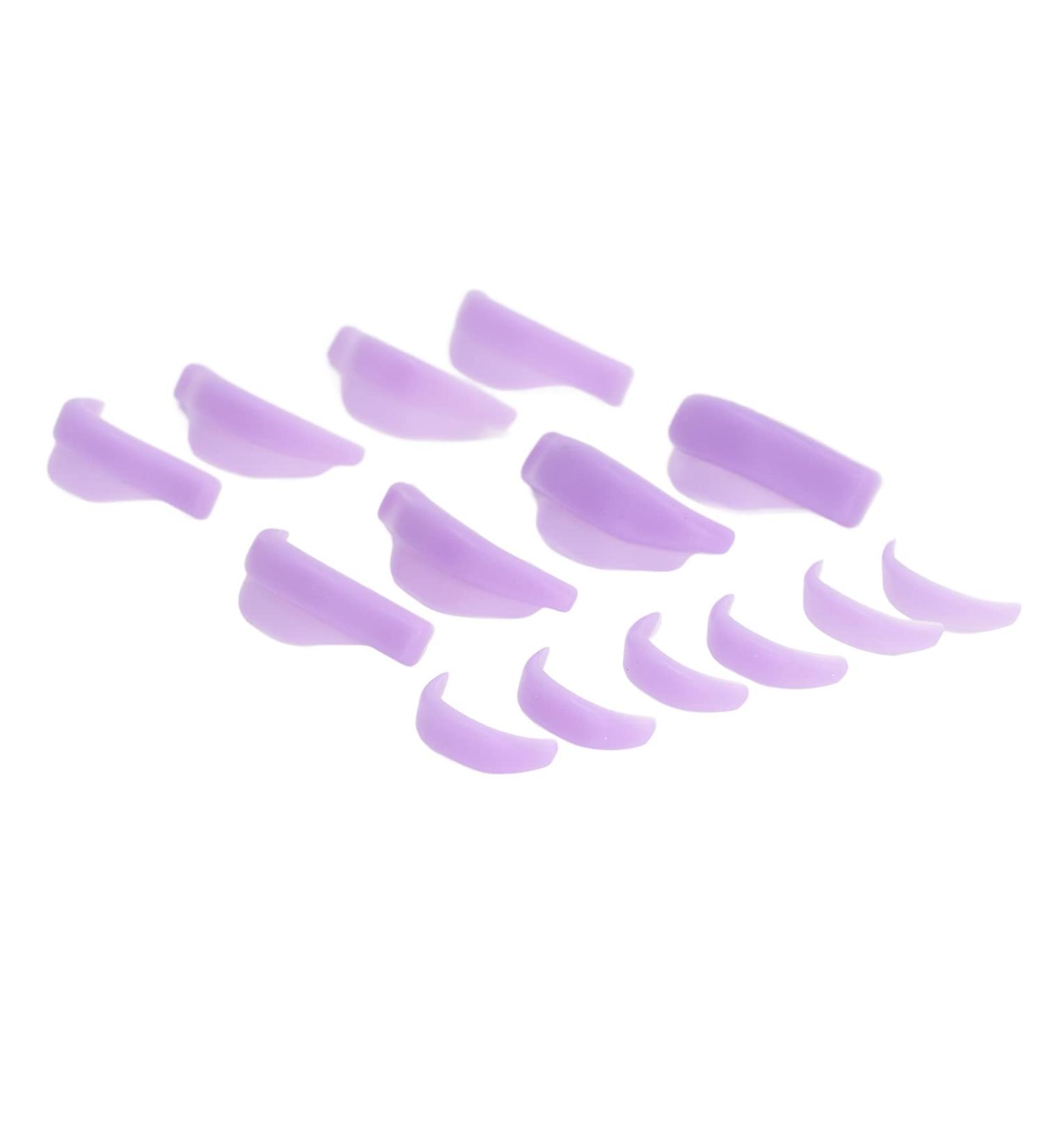 Eyelash Perm Pads Portable Silicone Soft 7 Pairs 7 Sizes Eyelash Lift Shields for Beauty Salons (Purple) - Buy Online on GoSupps.com