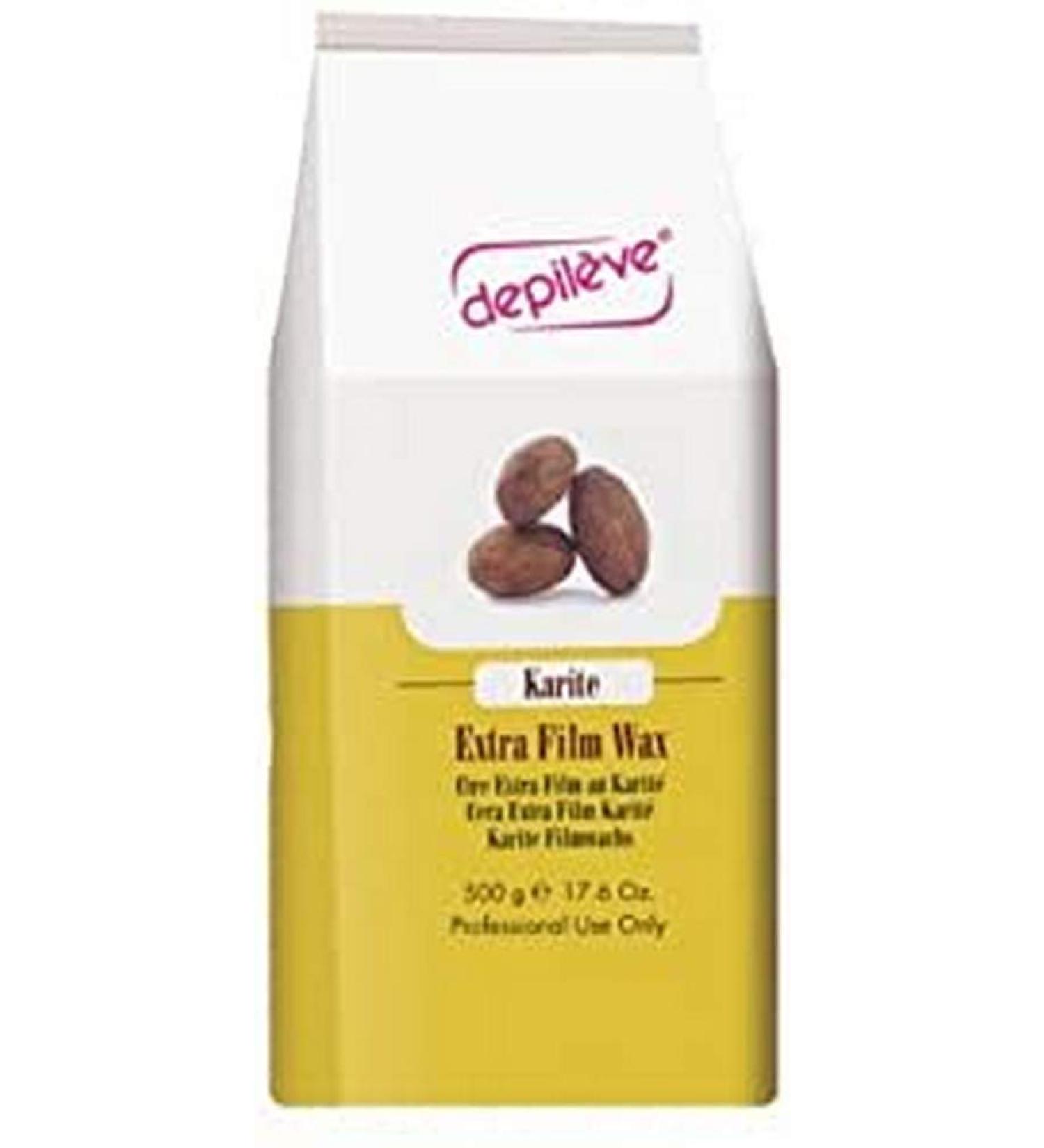 Depileve Karite Extra Film Wax film wax beads for professional flexible waxing hair removal 500gr