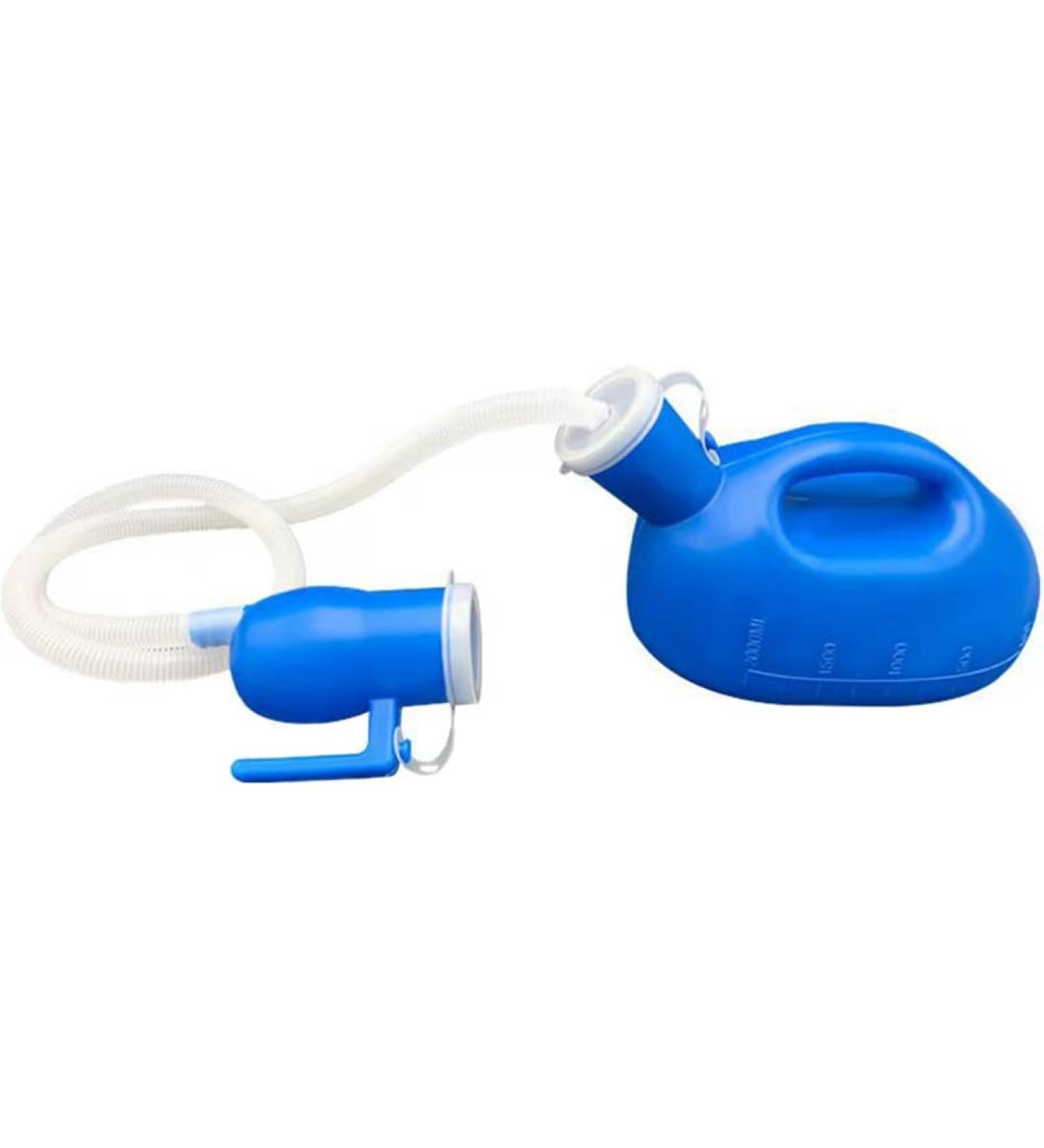 Lizusidtsy 2000Ml Plastic Potty Pee Bottle Pee Collector Male Bed Potty Pee Bottle Pee Collector Portable Pee Bottle with 160cm Tube Portable Pee Urine Bottle Toilet Supply - Buy Online on GoSupps.com