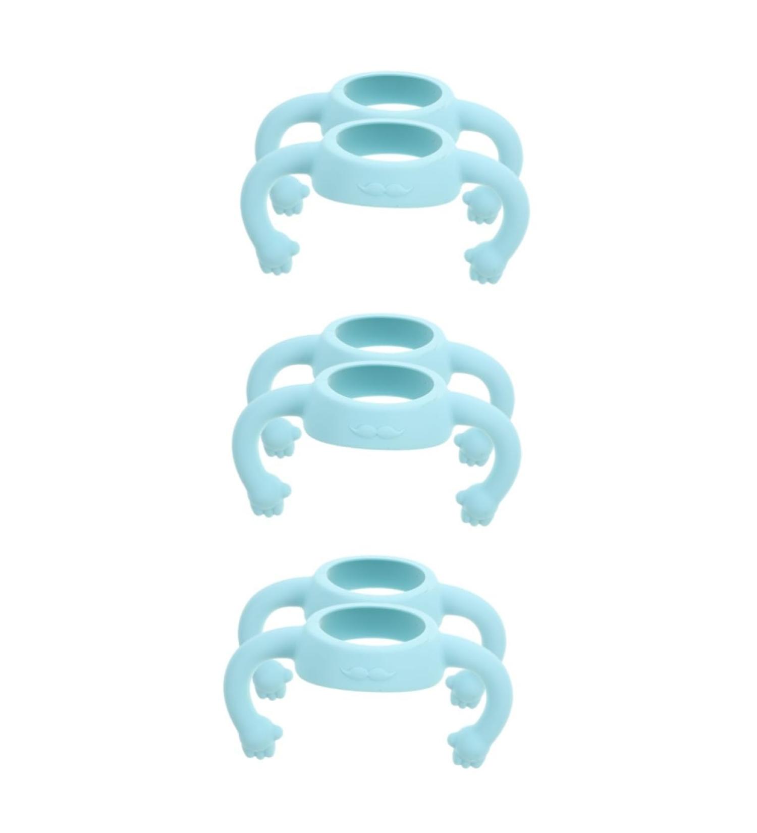Toyvian 6 Pcs Bottle Handle Bottle Grip Handle Silicone Bottle Grip Bottle Grip Bottle Grip Bottle Accessories Wide Mouth Milk Newborn 14.00X5.00X5.00CMx3pcs Sky-bluex3pcs - Buy Online on GoSupps.com