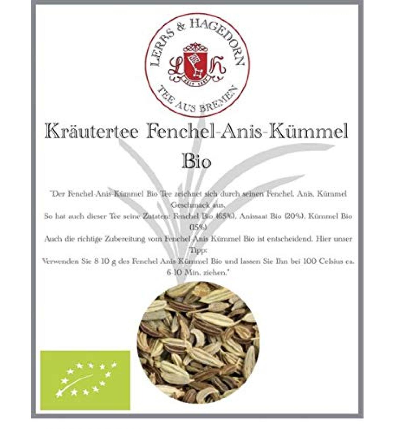  Lerbs & Hagedorn Organic anise-based infusion 1 kg - Buy Online on GoSupps.com