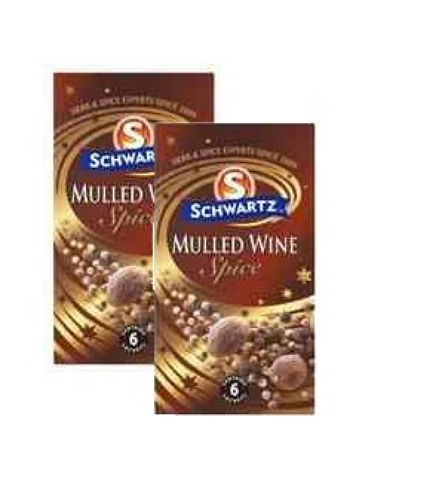 Schwartz Christmas Mulled Wine Spice - 12 Sachets (2 Boxes) | Festive Season Essential - Buy Online on GoSupps.com