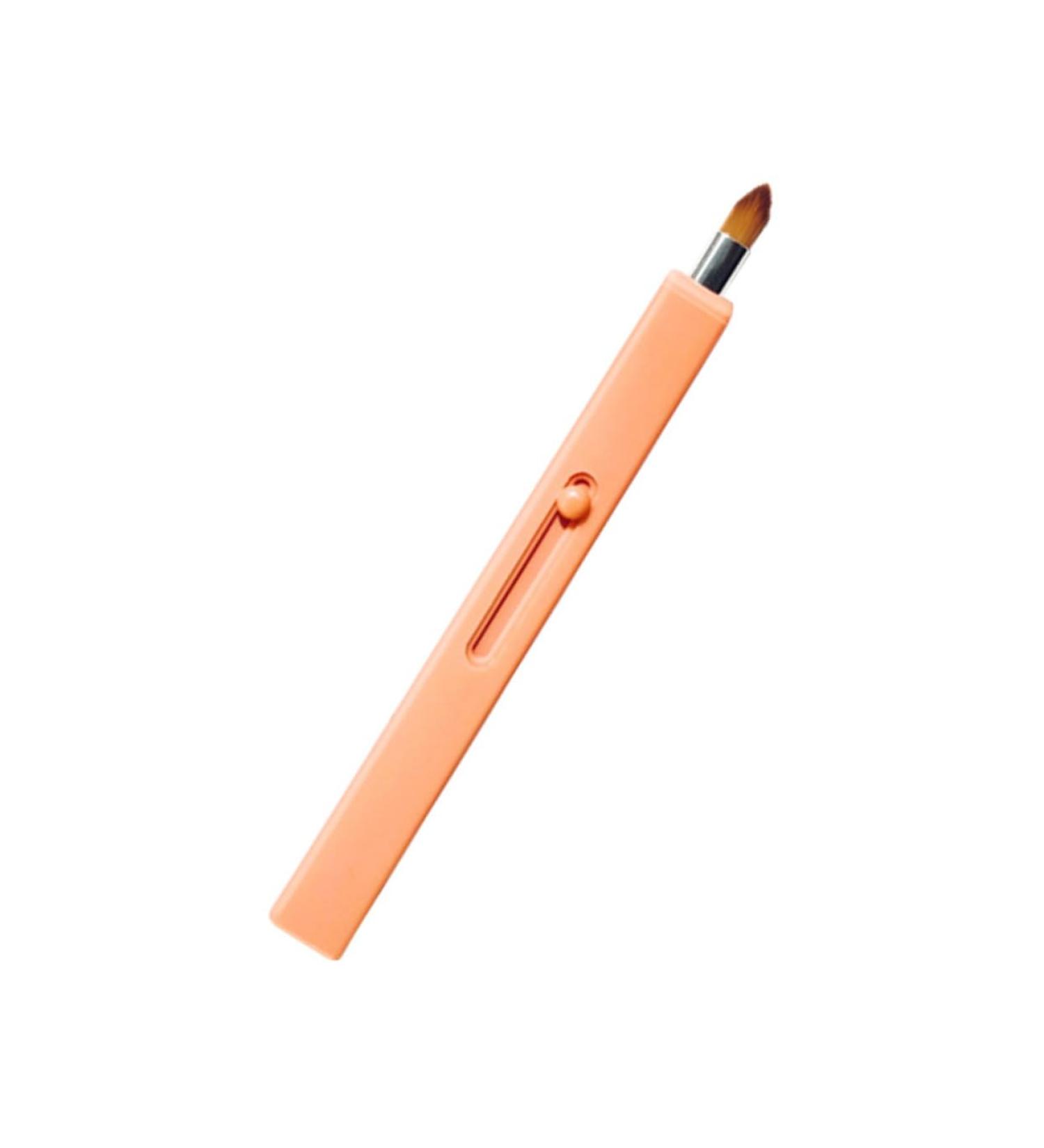 PLAFOPE 1pc Retractable Lip Brush Retractable Lipstick Brush Lip Scrubber Lipstick Gloss Applicator Travel Makeup Brush Lip Tint Brush Cosmetics Brush Tool Flat Concealer Brush Plastic - Buy Online on GoSupps.com
