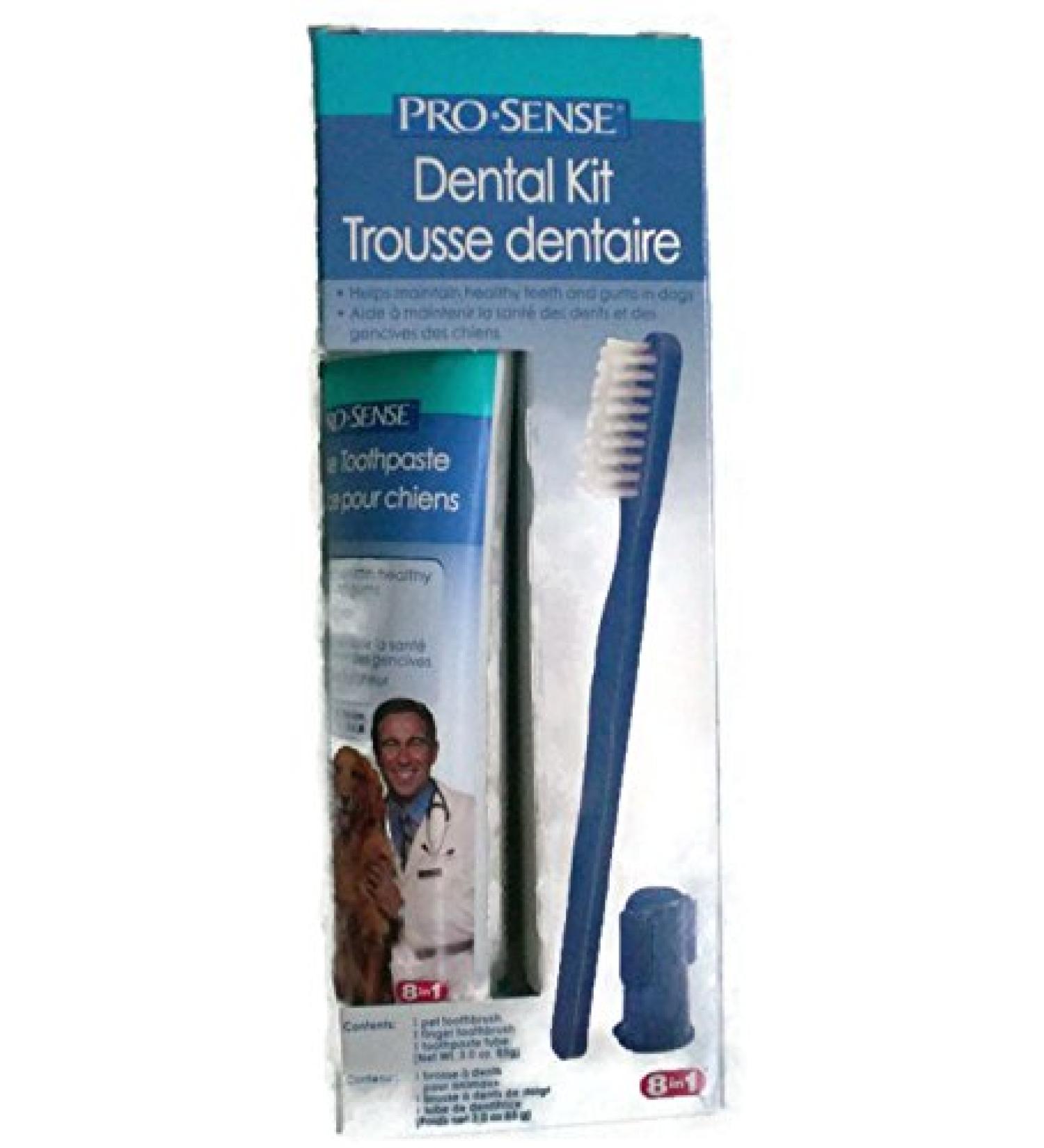 Pro-Sense Dental Kit Oral Care Fresh Flavor Dog Toothpaste And Toothbrush 3oz