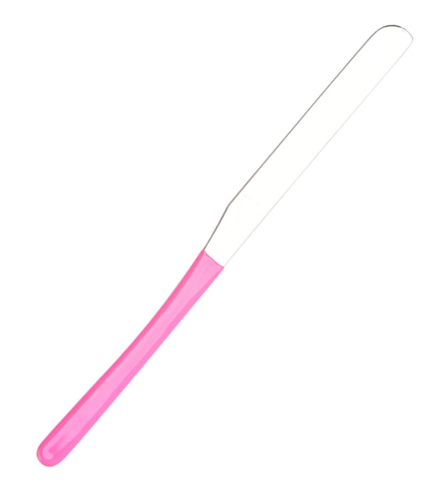 FOMIYES Pink Makeup Stirring Spatula - Stainless Steel Mask Mixer & Cream Scraper for Beauty & Skincare - Buy Online on GoSupps.com