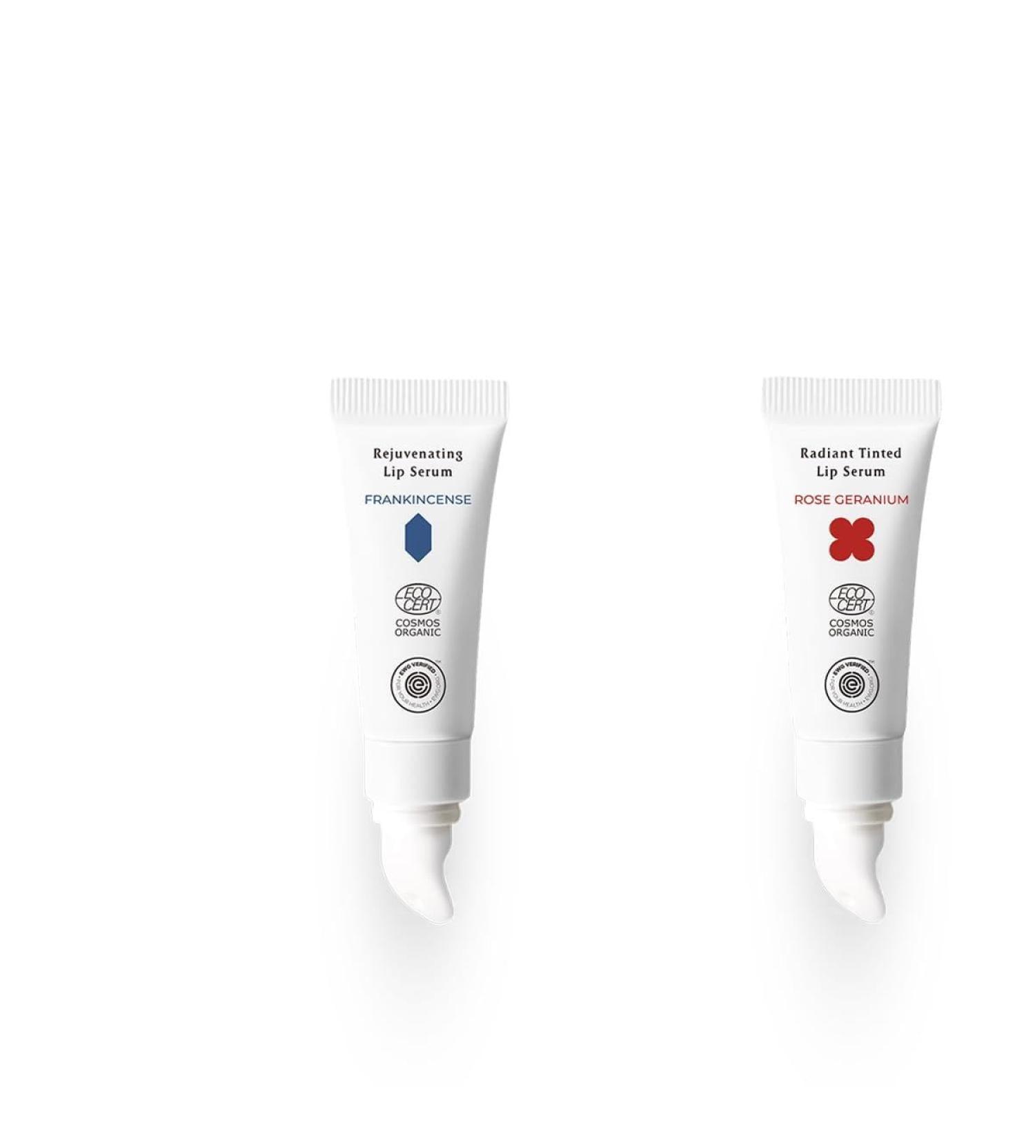 INNA ORGANIC DAY & NIGHT LIP CARE DUO VEGAN LIP SERUM ORGANIC ESSENTIAL OIL LUXURY CLEAN BEAUTY - Buy Online on GoSupps.com