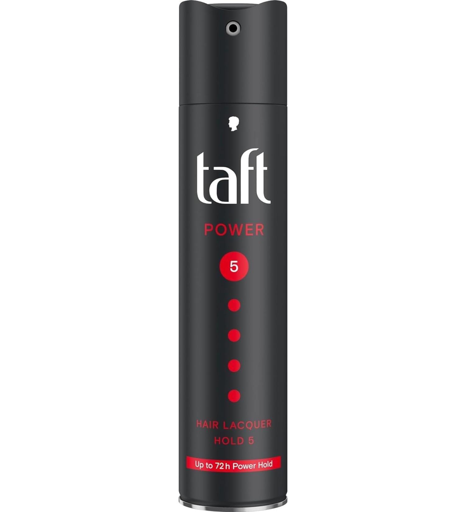 S'chwar-zkopf Taft Power Hair Lacquer Mega Strong 5 Spray -250 ML 8.45 Fl Oz (Pack of 1) Black