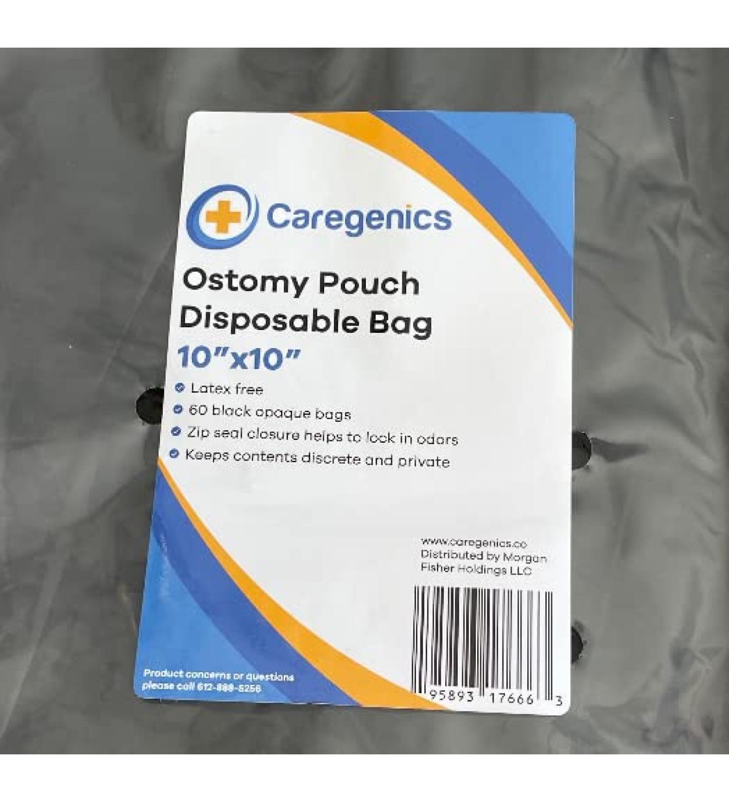Ostomy Pouch Disposable Bag 10x10 - 60 Count | Convenient One Bag Packaging - Buy Online on GoSupps.com
