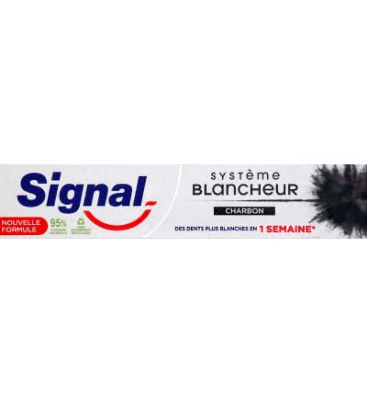 Signal Toothpaste 1 week whitening system activated charcoal - 7.5cl
