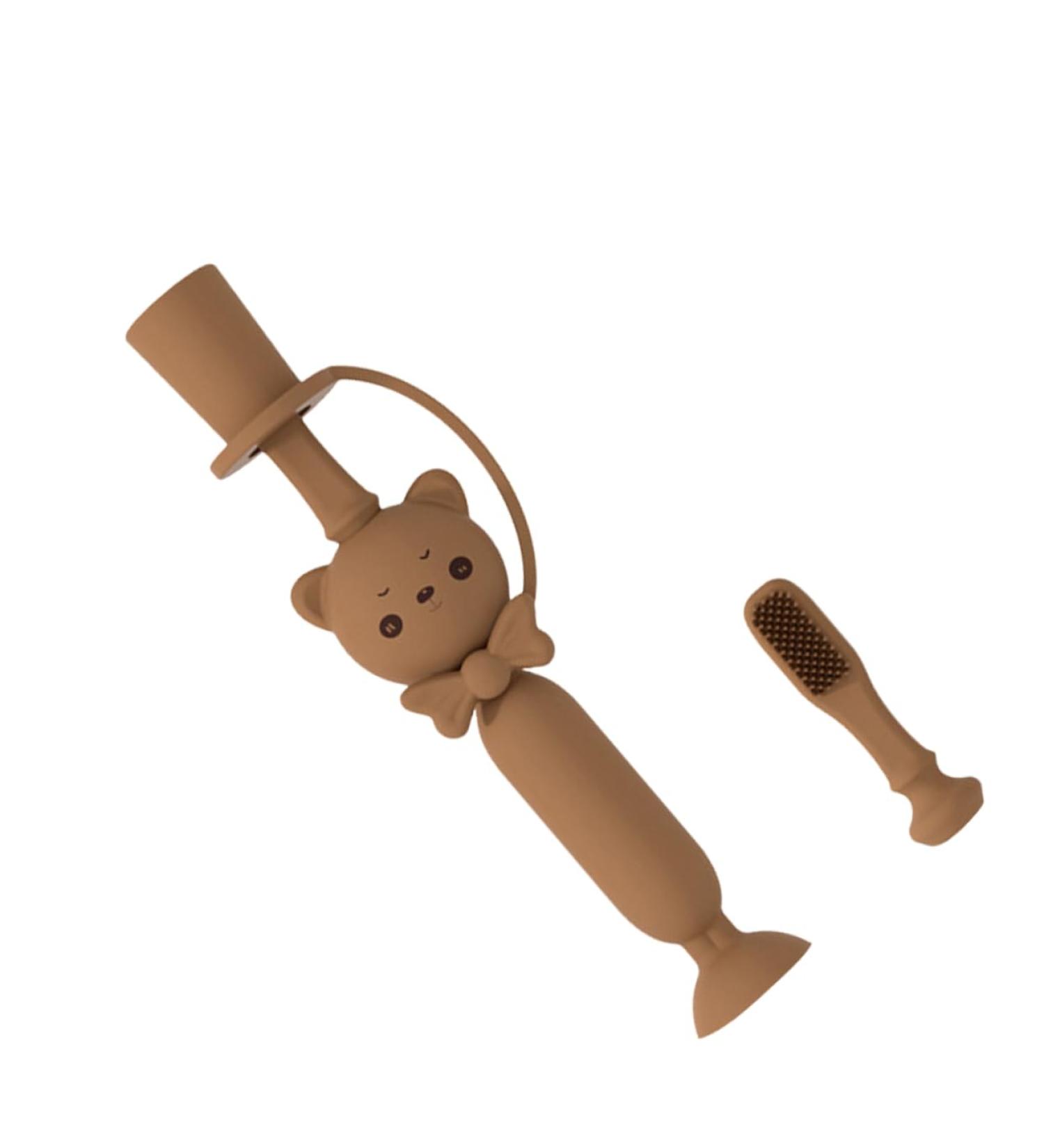 Shop Minkissy Silicone Toothbrush - Bristles First Toothbrush for Kids | Cartoon Design Eco-Friendly & Safe for Children | International Shipping Available - Buy Online on GoSupps.com