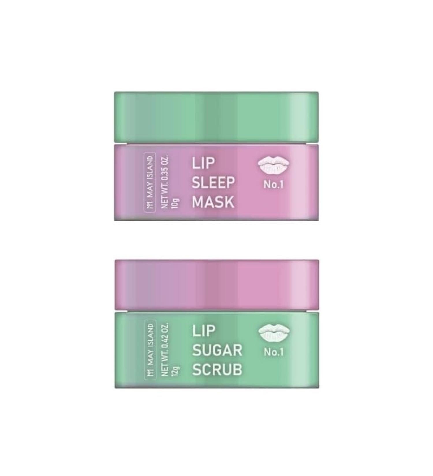 May Island Lip Care Kit | Lip Mask & Sugar Scrub Set for Overnight Treatment | Exfoliating Lip Therapy | International Shipping - Buy Online on GoSupps.com