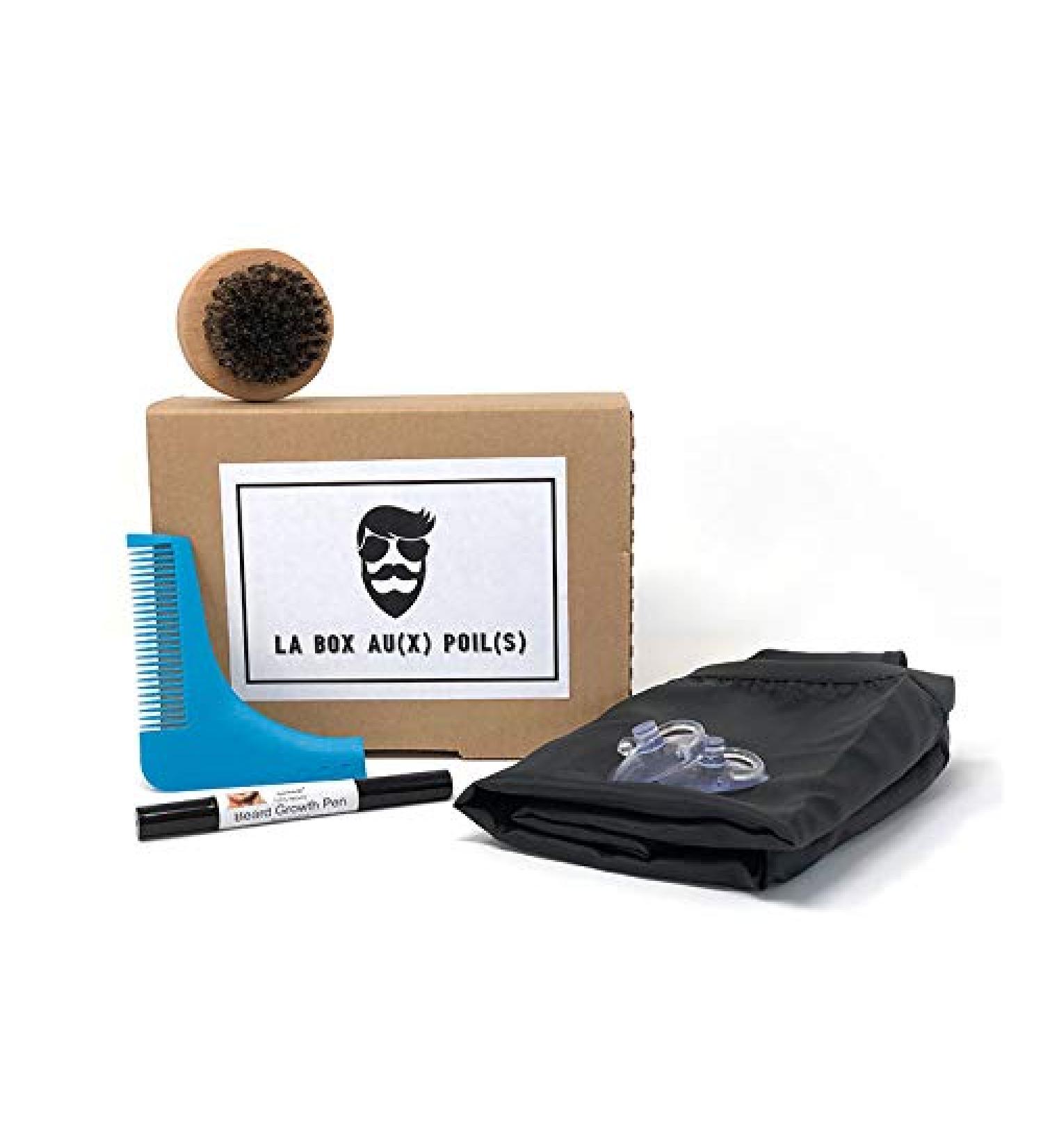 SHOP STORY Beard Care Kit: Comb Brush Apron & Growth Pen for a Perfect Beard - Buy Online on GoSupps.com