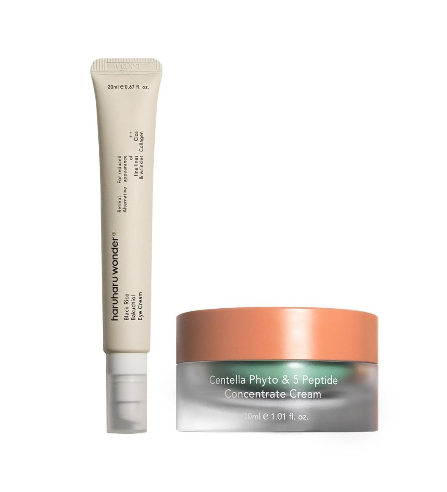 HARUHARU wonder Black Rice Bakuchiol Eye Cream & Centella Phyto and 5 Peptide Cream - Buy Online on GoSupps.com