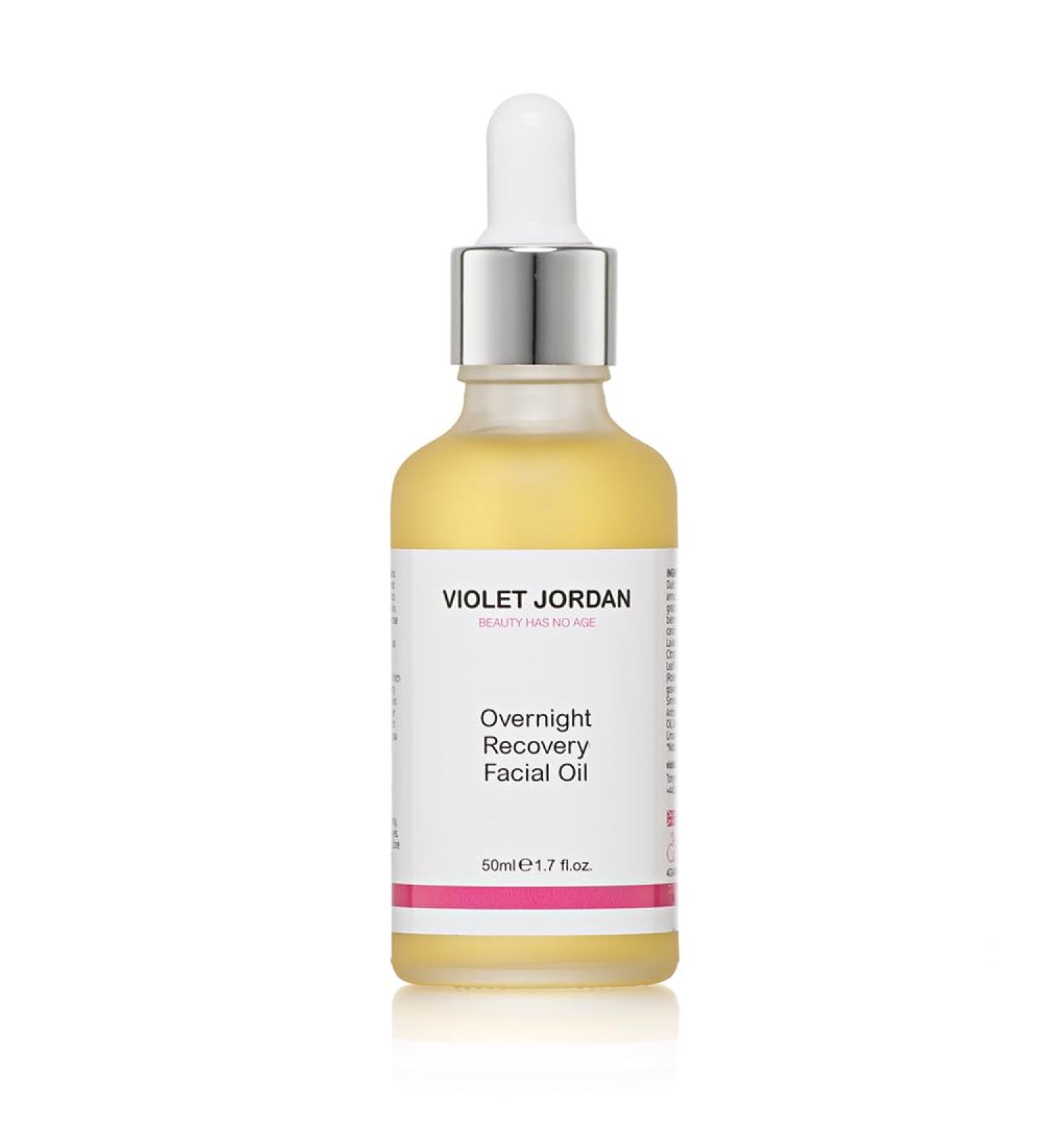 VIOLET JORDAN Overnight Recovery Facial Oil - Natural Retinol and Antioxidants to Combat Dry Skin - Hydrates and Moisturise - Skincare Older Women & Mature Skin - Buy Online on GoSupps.com