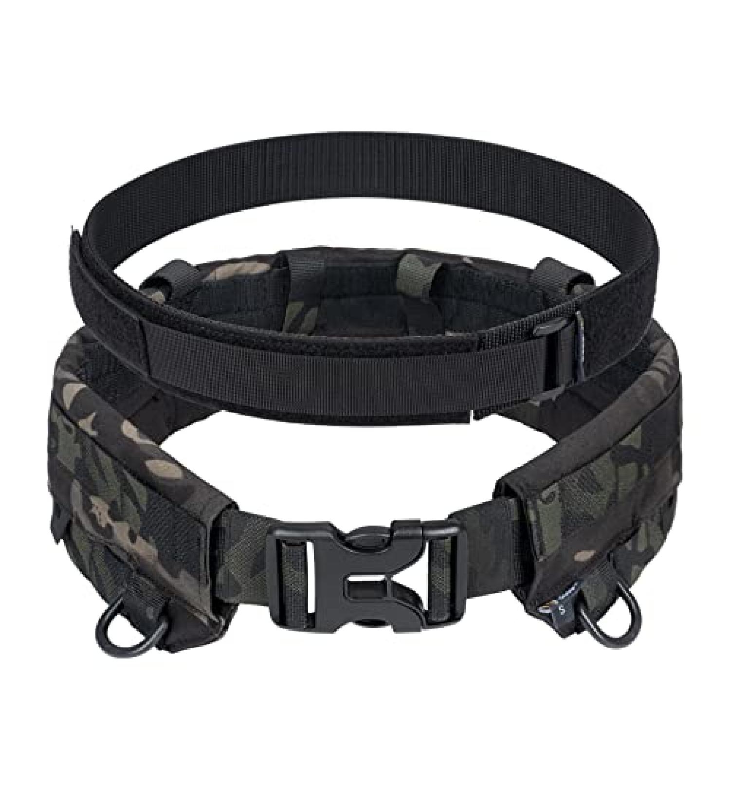 IDOGEAR Tactical Belt MOLLE Military Rigger's Belt Set Medium Multicam Black - Buy Online on GoSupps.com