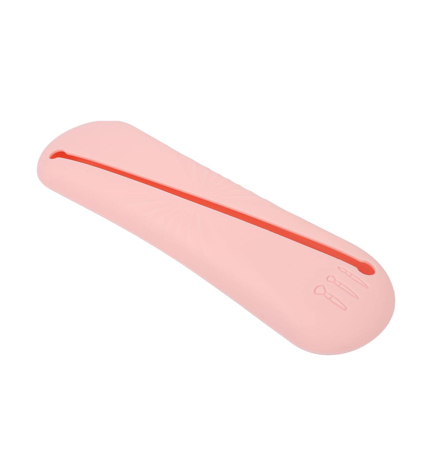 Travel Makeup Brush Holder Compact and Dustproof Silicone Makeup Brush Holder Ergonomic and Durable Large Capacity for Home (Pink) - Buy Online on GoSupps.com