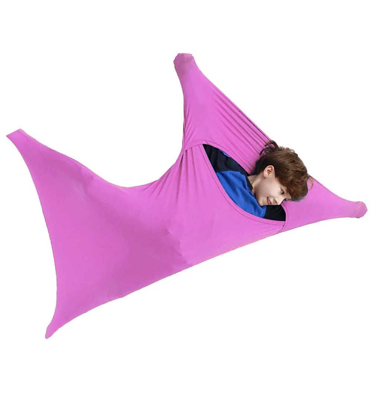 ZYUBOESO Sensory Body Sock - Stress Relief Cozy Wrap for Children with Processing Disorder (Pink, Size S) - Buy Online on GoSupps.com