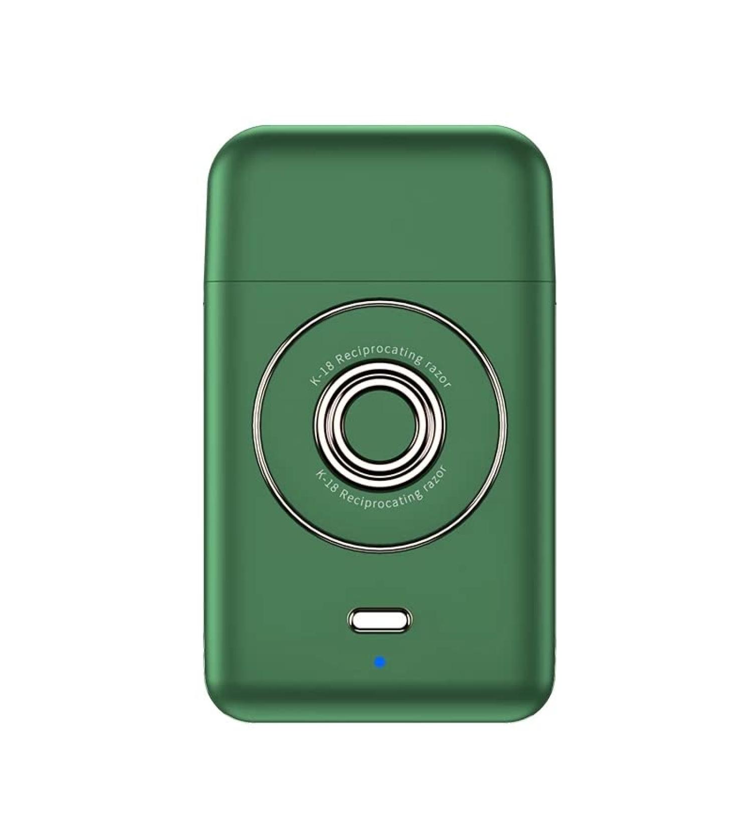 Portable Electric Shaver for Men - Mini Beard Trimmer & Rechargeable Razor (Green) - Shop Internationally - Buy Online on GoSupps.com