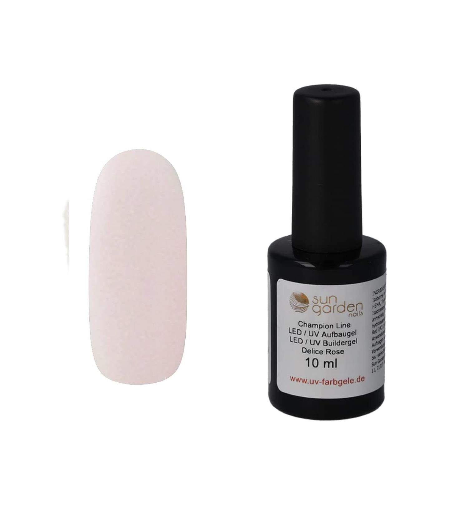Buy Gel Lacquer Champion Line in 10ml Brush Bottle | UV Gel Nail Set - Delice Rose - International Shipping Available - Buy Online on GoSupps.com
