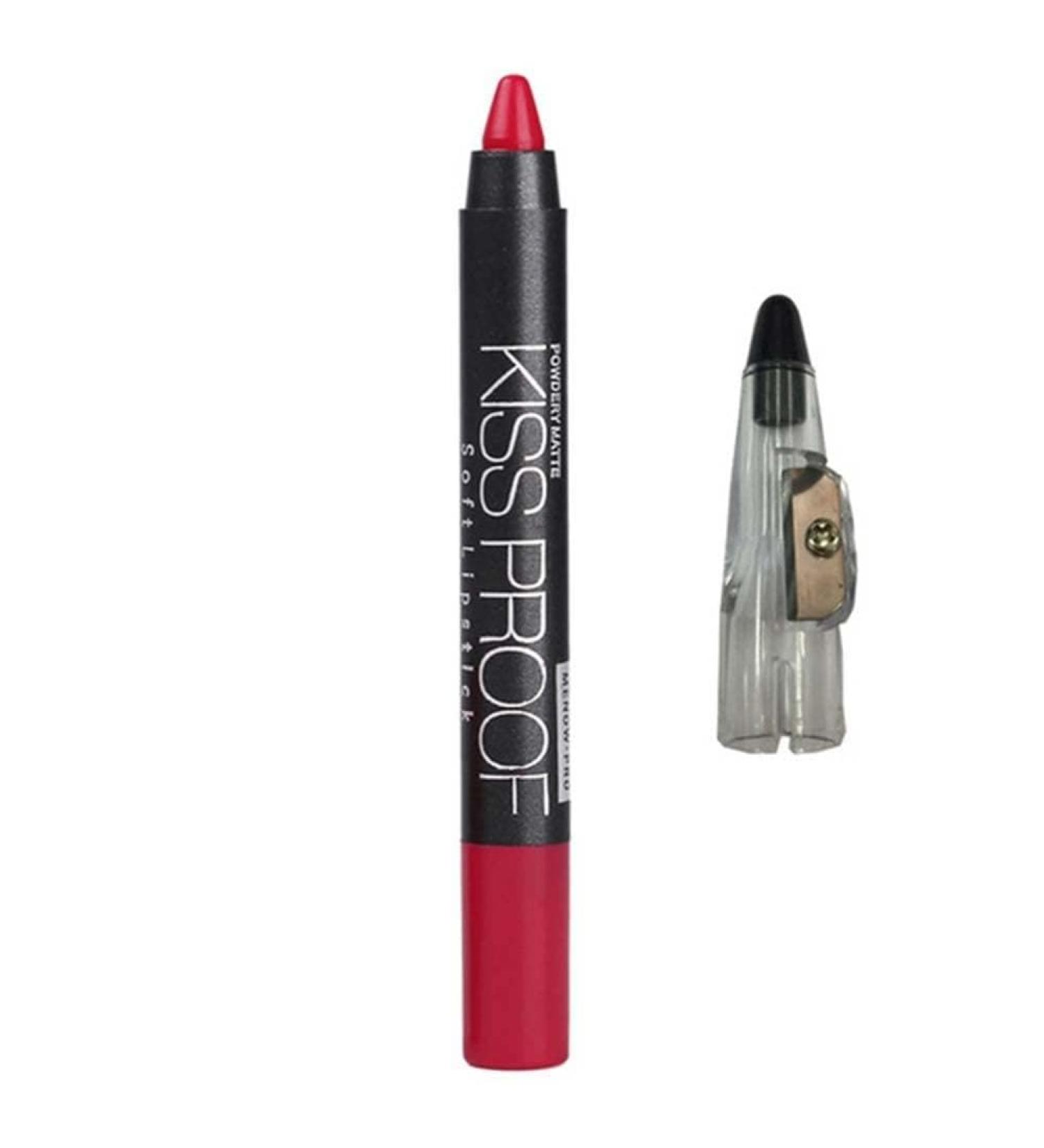 ZJchao MENOW Waterproof Lipstick Long-Lasting Glossy Moisturizing Cosmetic for a Charming Makeup Look 19 Colors (14 Pink and Red)