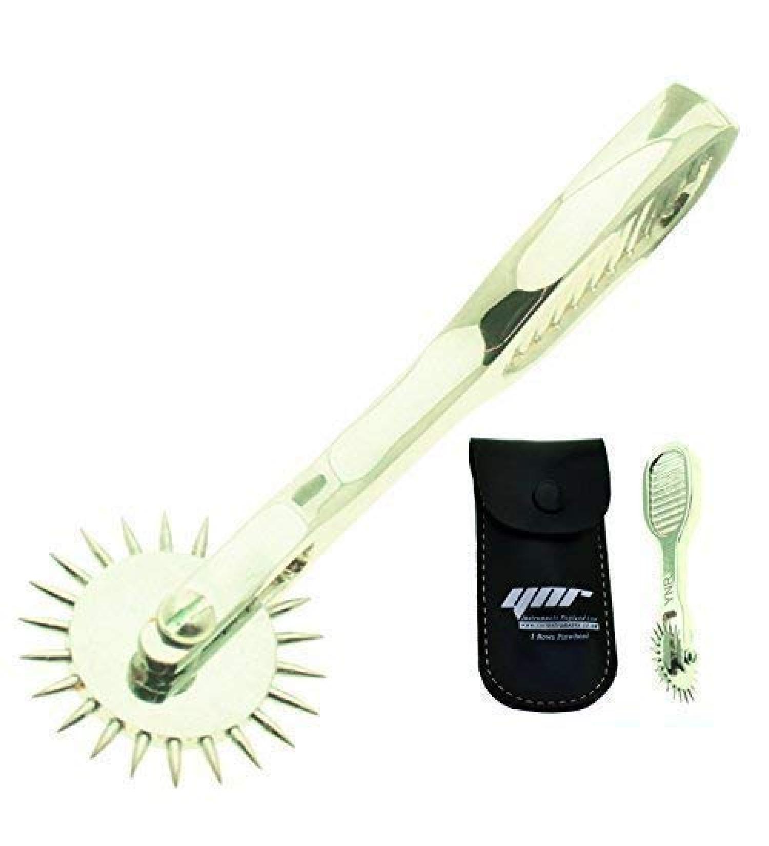 YNR Mini Wartenberg Pinwheel Sensory Testing Stimulate Neurological Diagnostic CE (Silver)