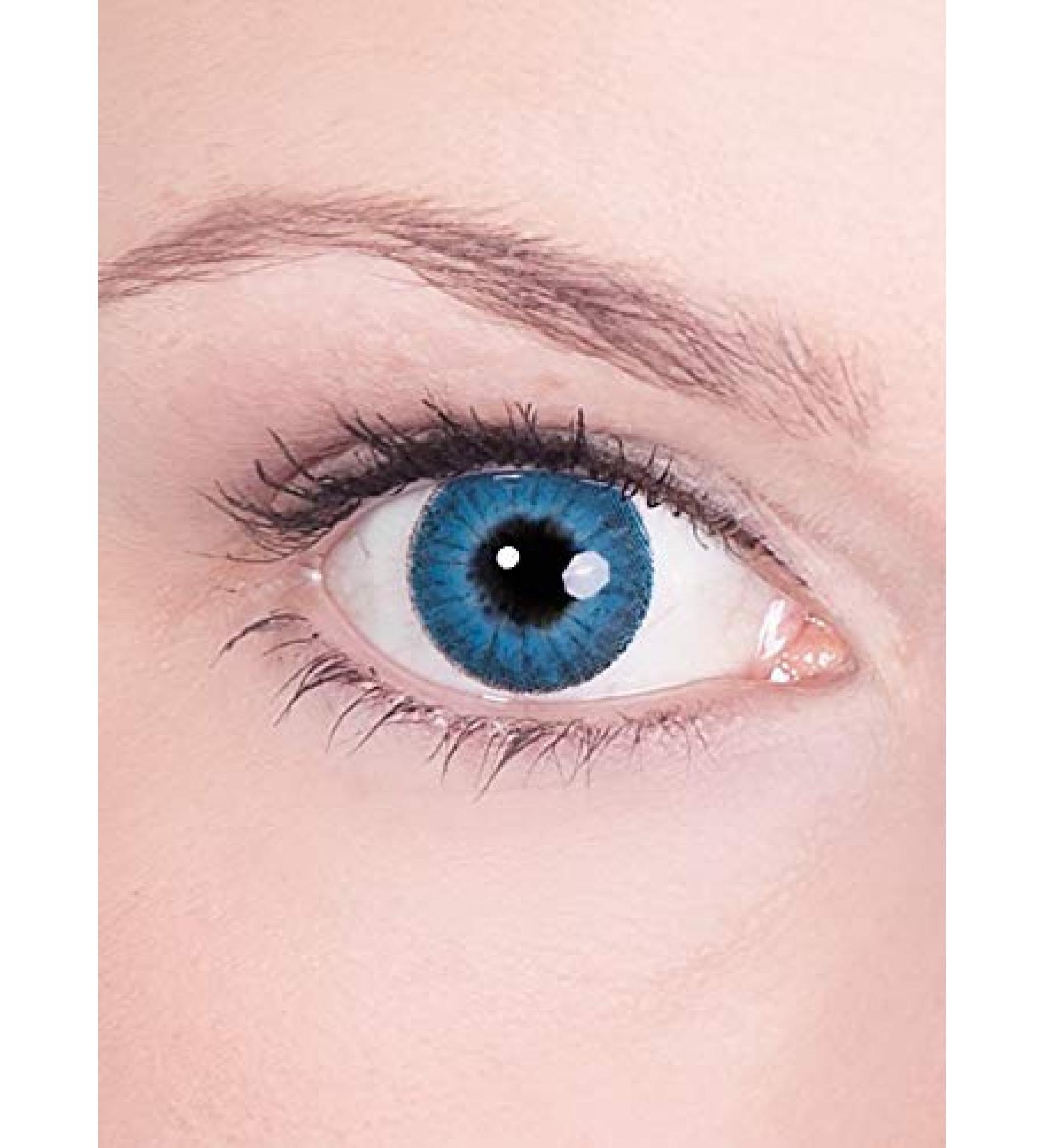 Buy Blue Iris Annual Contact Lenses - Prescription -3.5 Dioptria | Ideal for Halloween & Parties | International Shipping - Buy Online on GoSupps.com