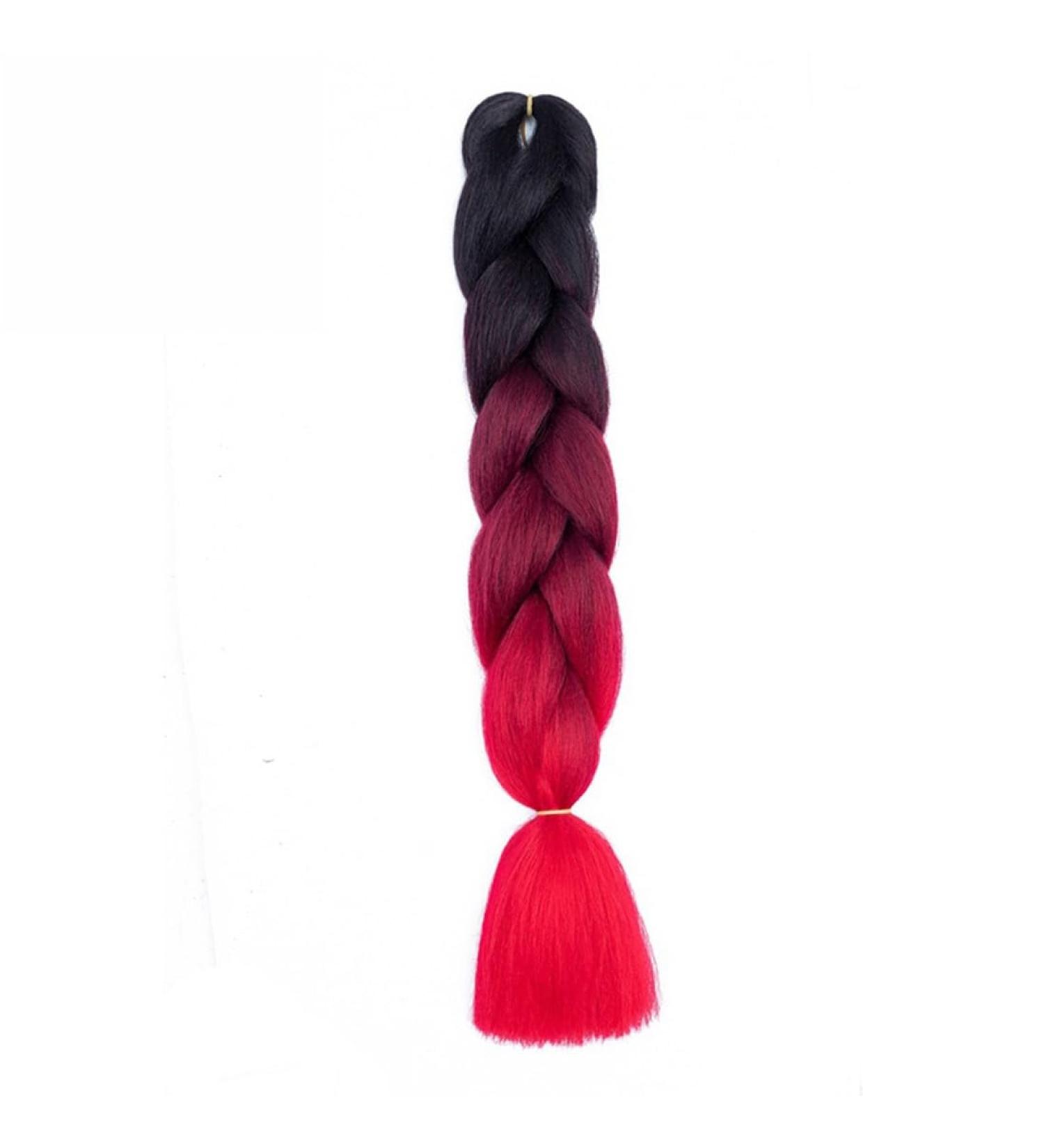 Woven hair extensions Braids Hair Extensions Colorful braided hair for women girls to weave DIY wigs fiber weaving big braid Afro Braids Crochet Twists Hair (Color : H) - Buy Online on GoSupps.com