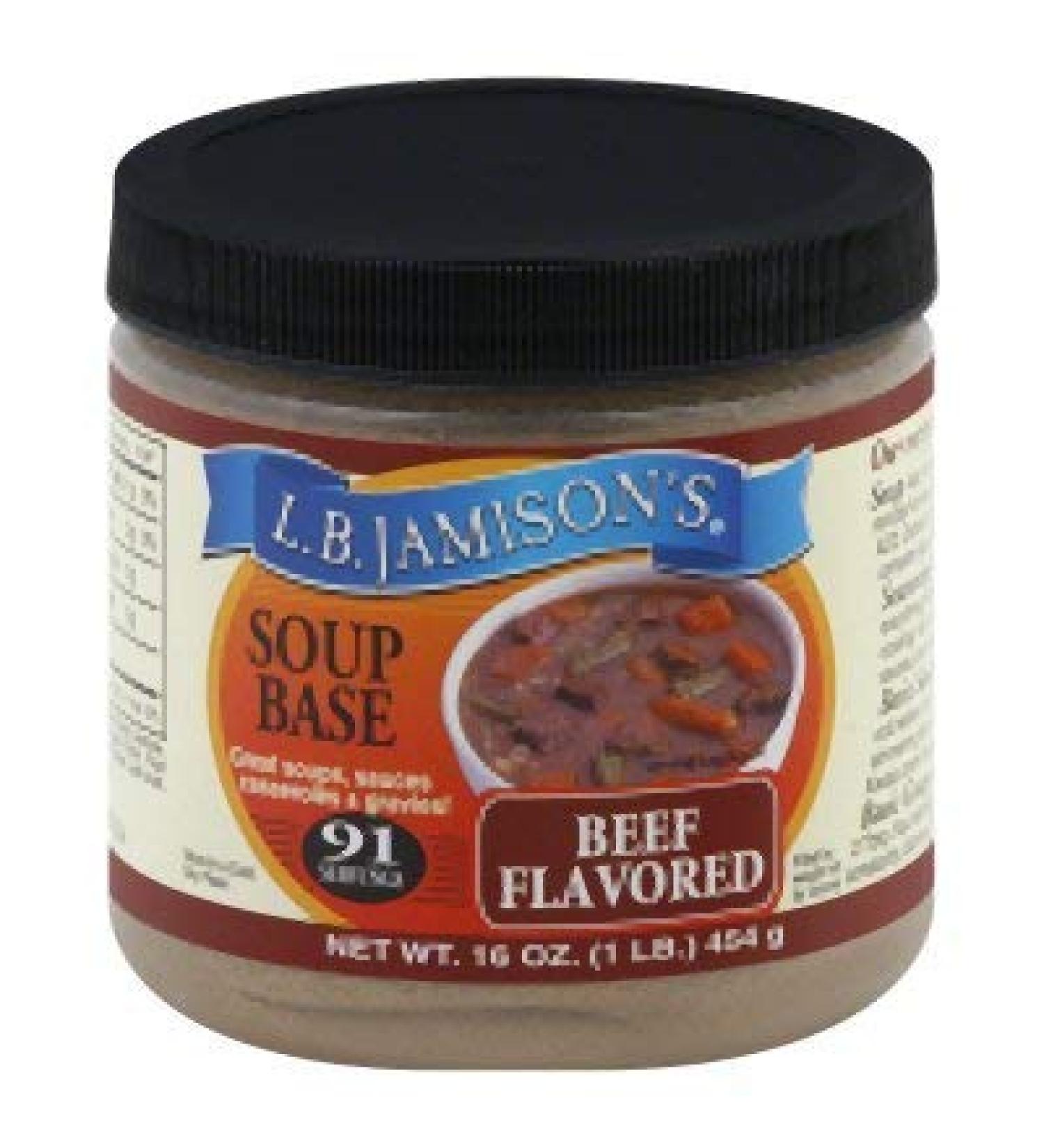 L.B.Jamison's Soup Base (Beef) (Pack Of 6) 1 Pound (Pack of 6)