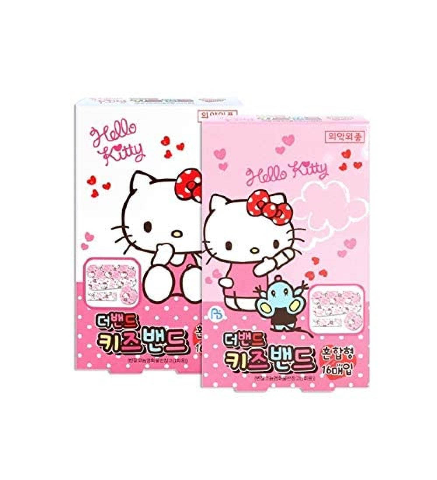 Sanrio Hello Kitty Band First Aid Tape Bandages - 32pcs (2 Boxes) - Buy Online on GoSupps.com