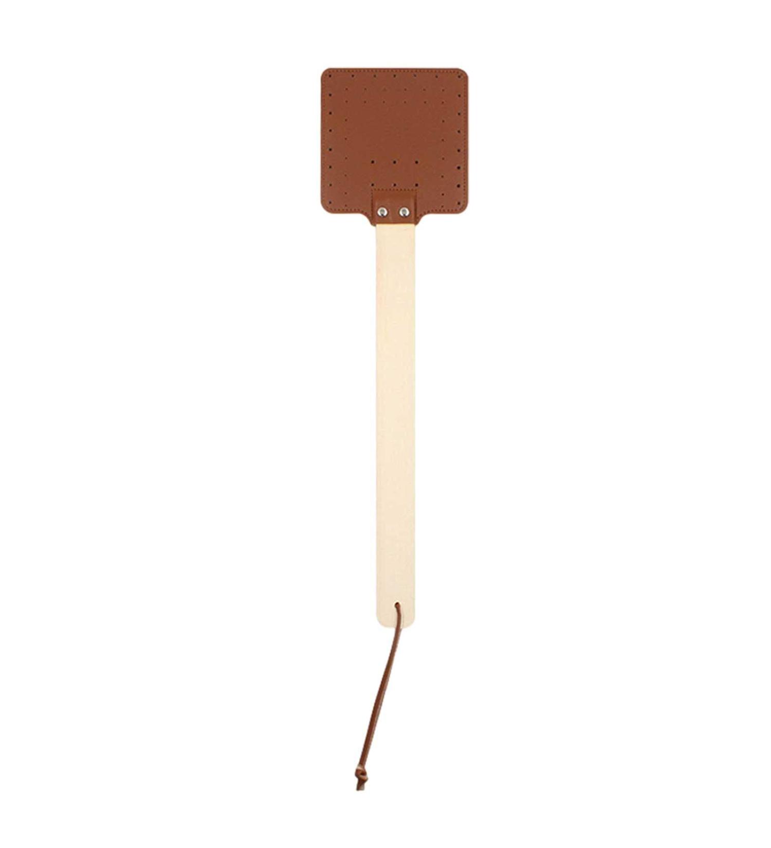 liangshi Leather Swatter Wooden Handle Household (Dark Brown) - Buy Online on GoSupps.com