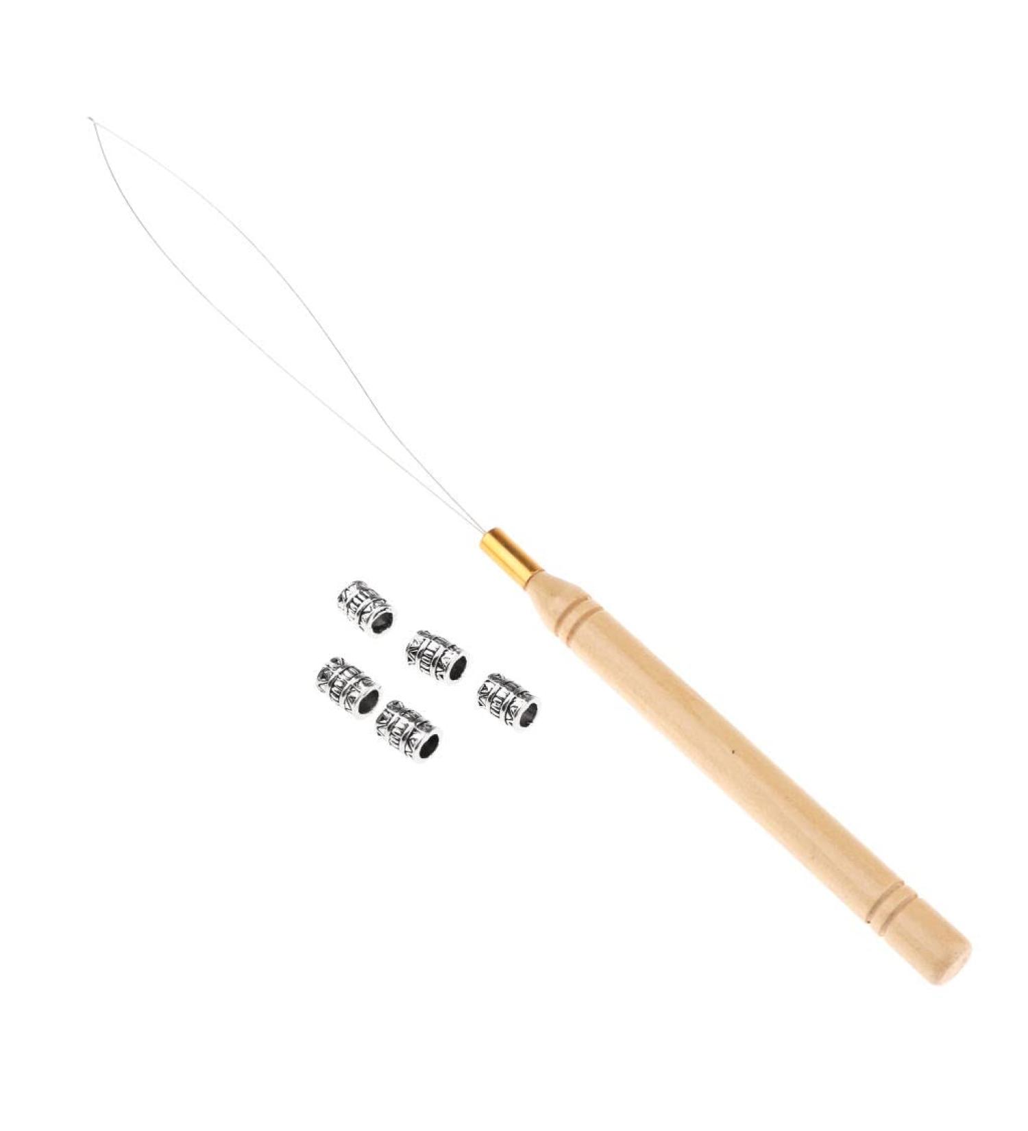 Sharplace Set of 5 Dreadlocks Beads - Stylish Braids Hair Beads & Beard Jewelry | International Shipping - Buy Online on GoSupps.com