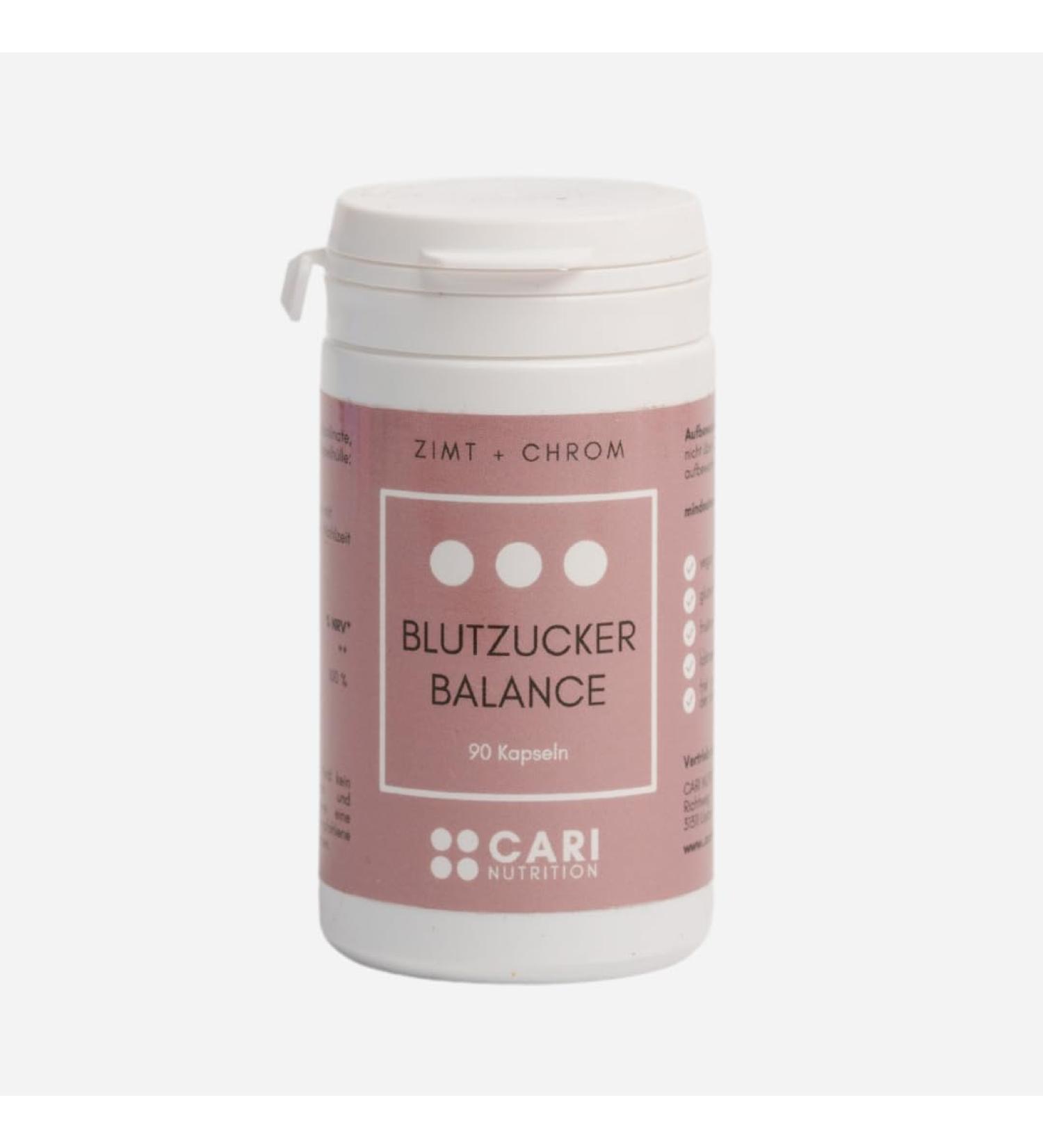 Blood Sugar Balance Capsules | 90 Vegan Cinnamon Capsules with Chromium | Insulin Resistance Support | Made in Germany - Shop Now! - Buy Online on GoSupps.com
