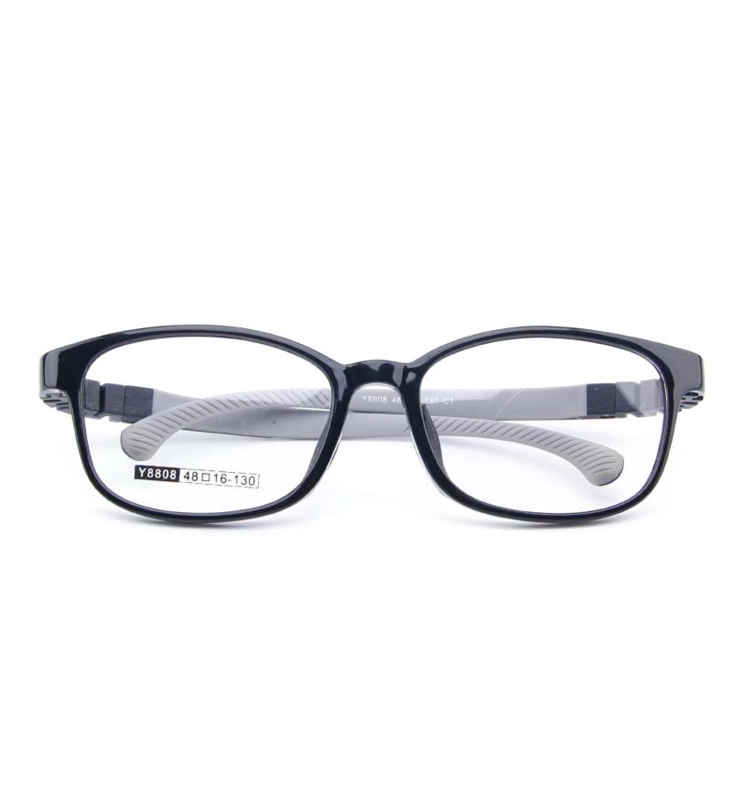QYAJS Flexible TR90 Children s Eyeglasses Frame - Safe Bendable Optical Glasses for Boys & Girls | Lightweight Black & Grey - Buy Online on GoSupps.com