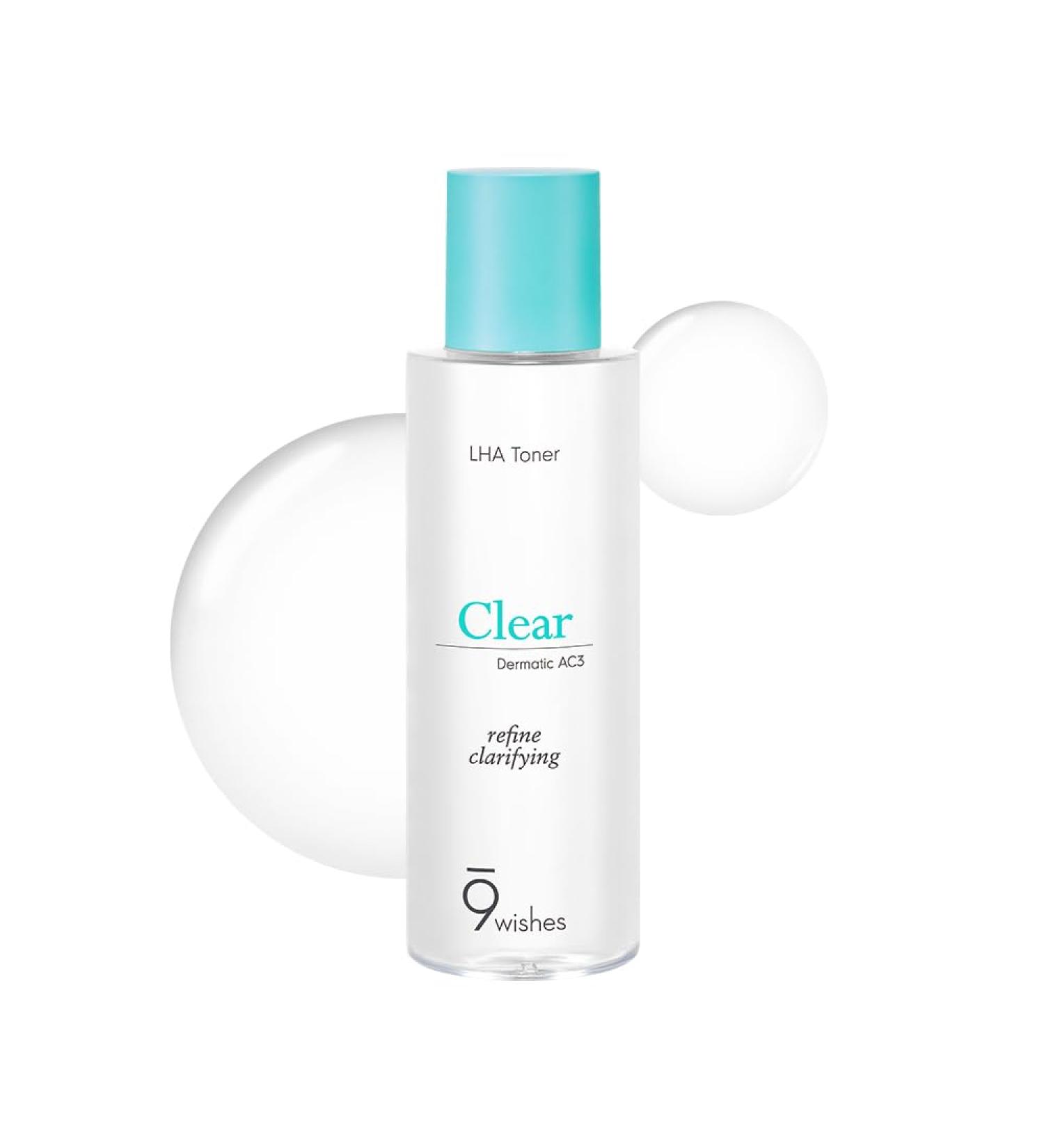 Buy 9 Wishes Dermatic Clear Toner - Mild Exfoliating Acne Treatment 5.07 fl. oz | Best Face Toner for Clear Skin - Buy Online on GoSupps.com