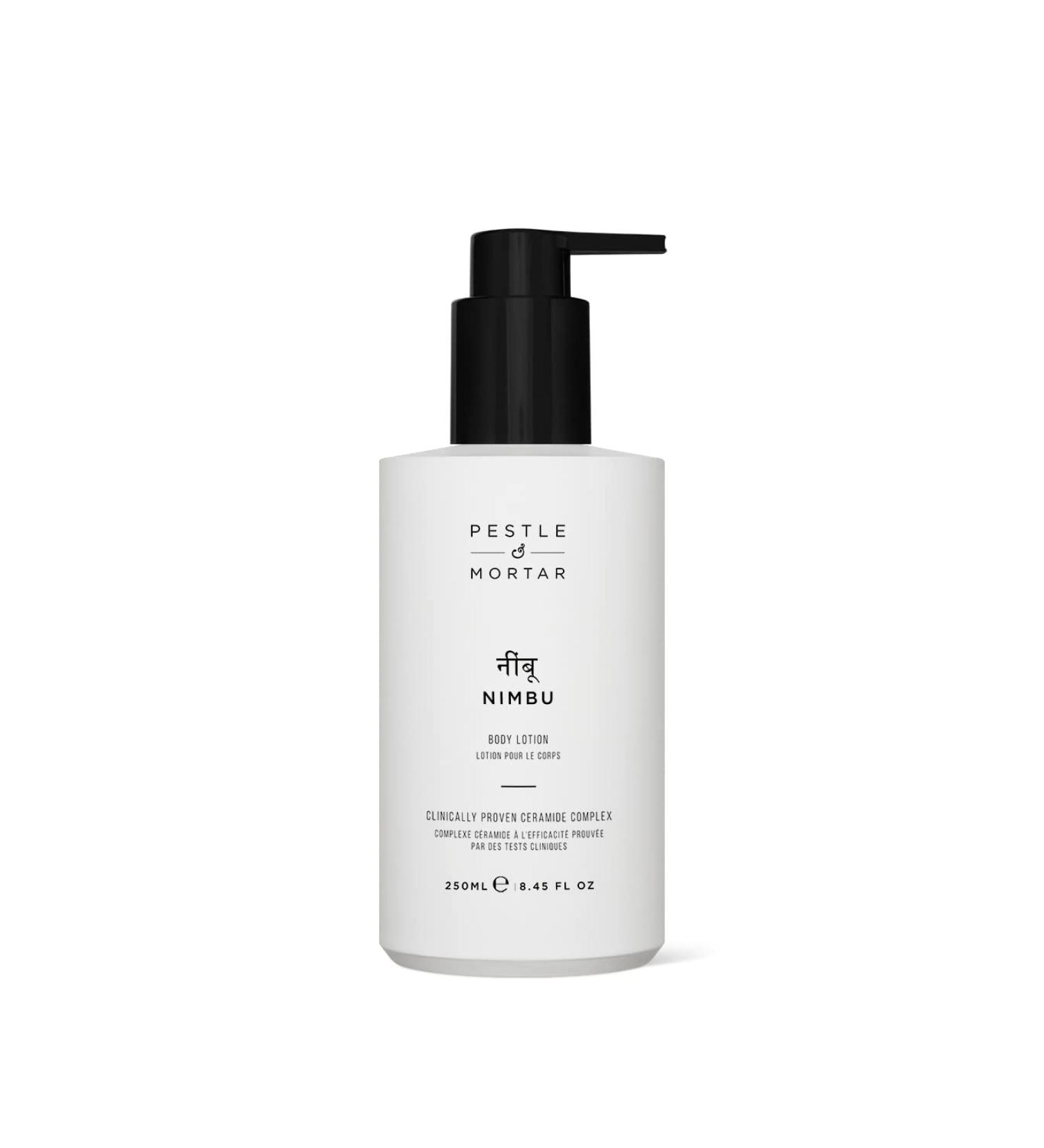 Pestle & Mortar Nimbu Body Lotion Sweet Almond Oil Body Moisturiser with ceramide-enriched and niacinamide Normal to Dry Skin 250ml - Buy Online on GoSupps.com