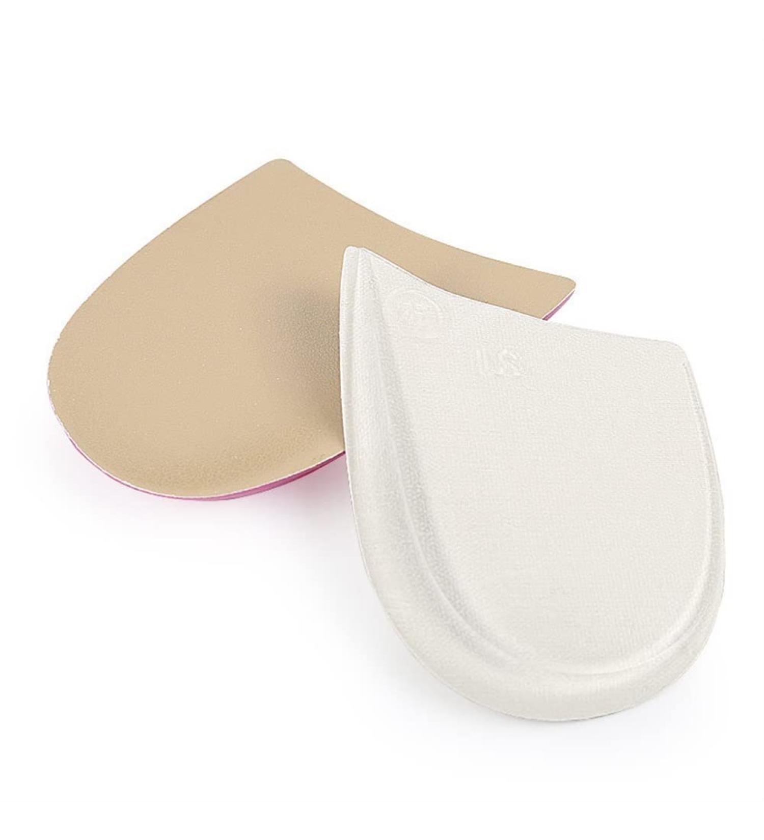 Premium GEL Heel Cups for Plantar Fasciitis | Orthotic Inserts for Blister Prevention - Transparent Apricot (Small - Buy Online on GoSupps.com