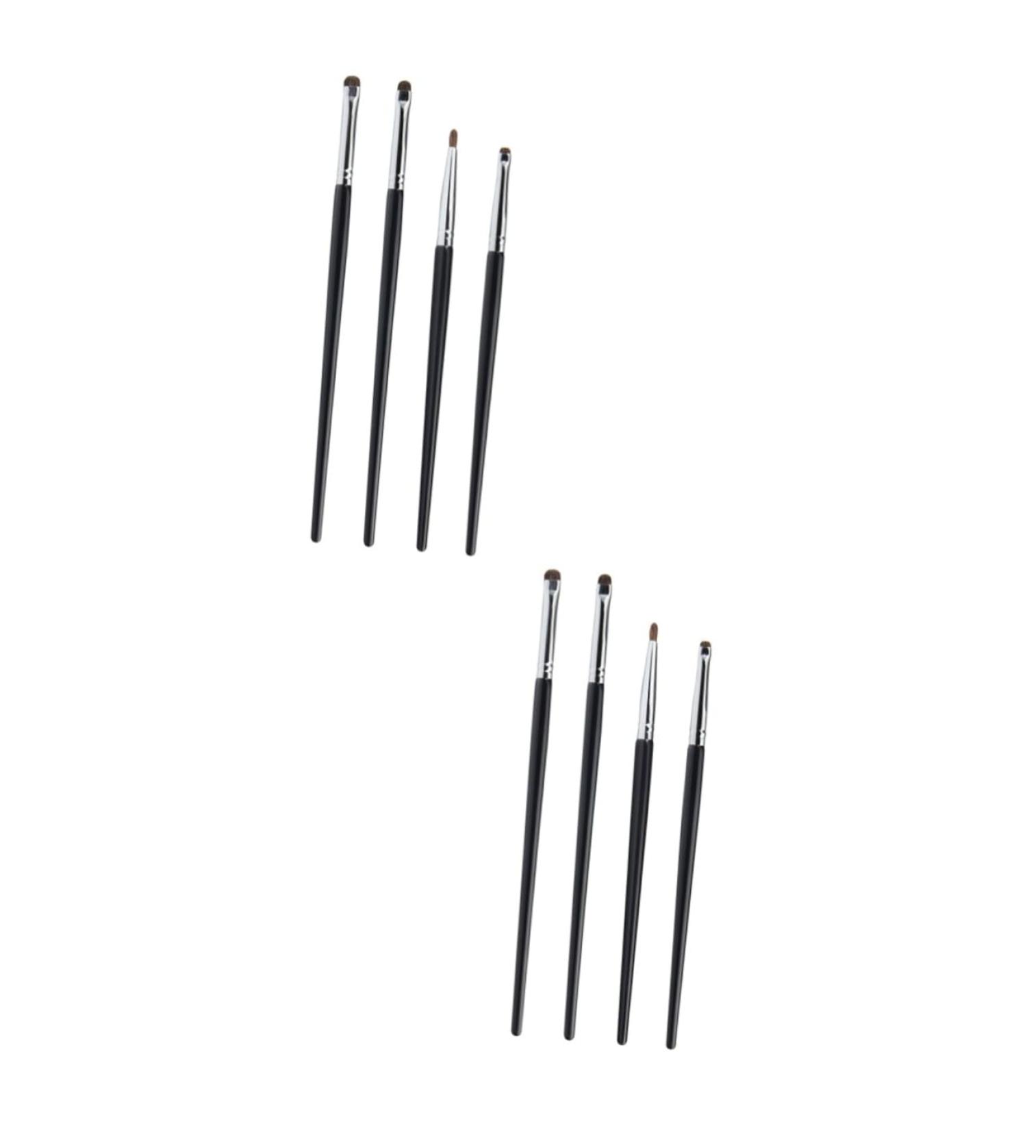 OHPHCALL 8 Pcs Eye Shadow Brush Set Eyeshadow Brush Eye Brush for Eyeliner Makeup Eyeliner Brush Black 16.90X0.40X0.40CMx2pcs Blackx2pcs - Buy Online on GoSupps.com