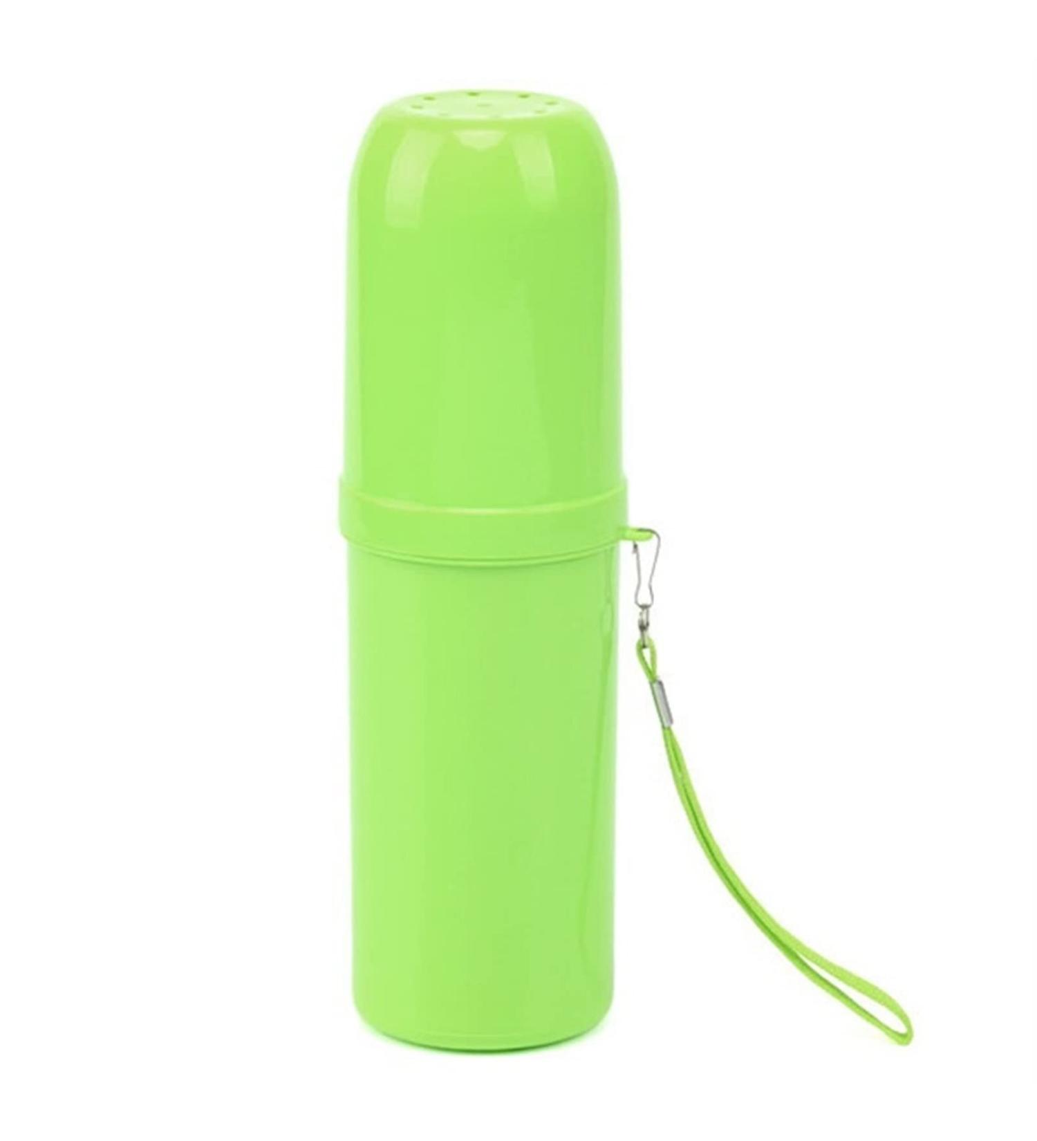 Digjobk Portable Toothbrush Cup & Holder - Travel Toothpaste Organizer in Green - Ideal for Households & Outdoor Use - Buy Online on GoSupps.com