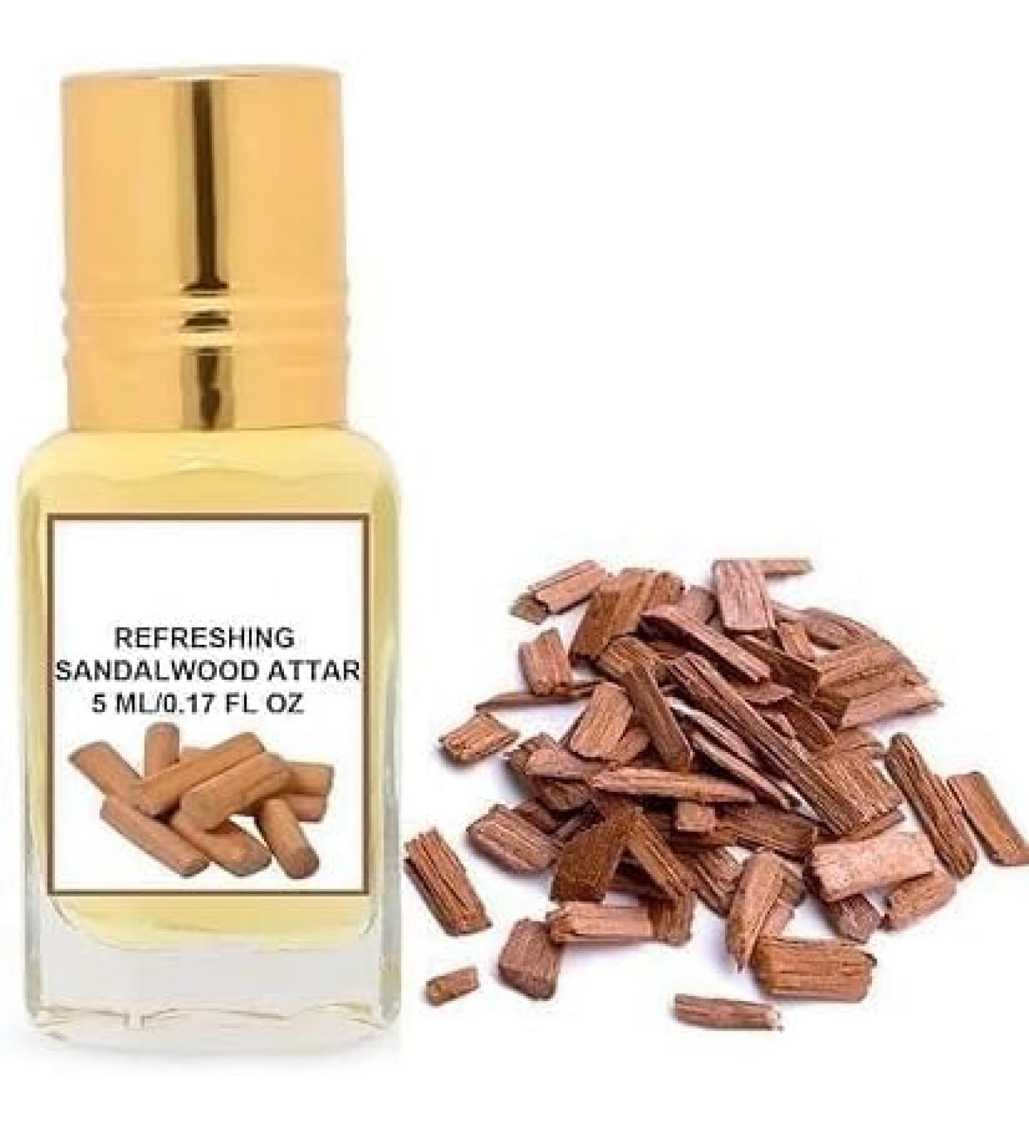 Refreshing Sandalwood Attar For Men & Women (5ml) | long lasting fragrance