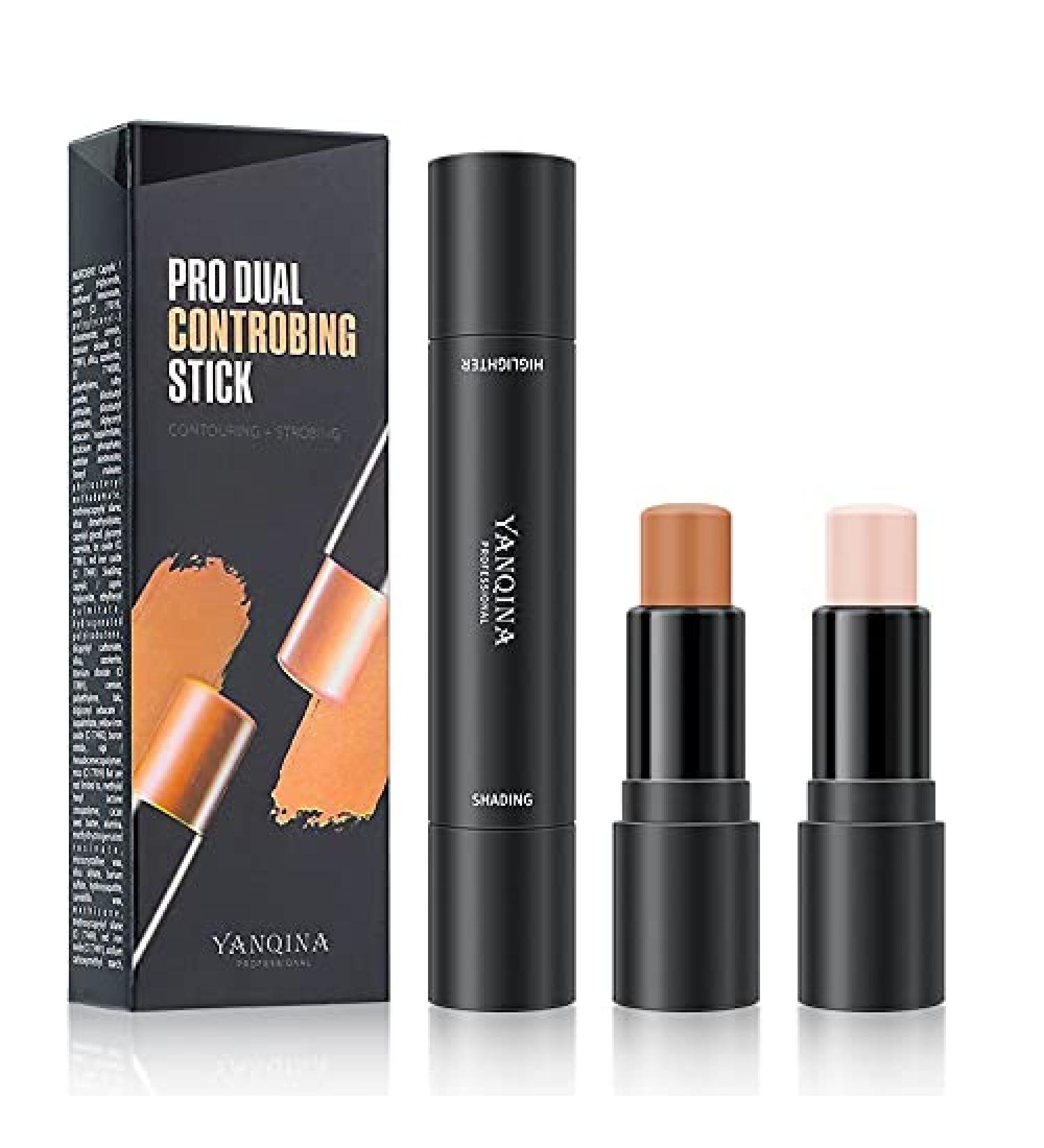 PICKX Highlighter Stick Contouring Stick Concealer Contour Dual 2-in-1 Makeup Concealer Contour Cream Set Lasting Contouring Makeup Set (3PC) - Buy Online on GoSupps.com
