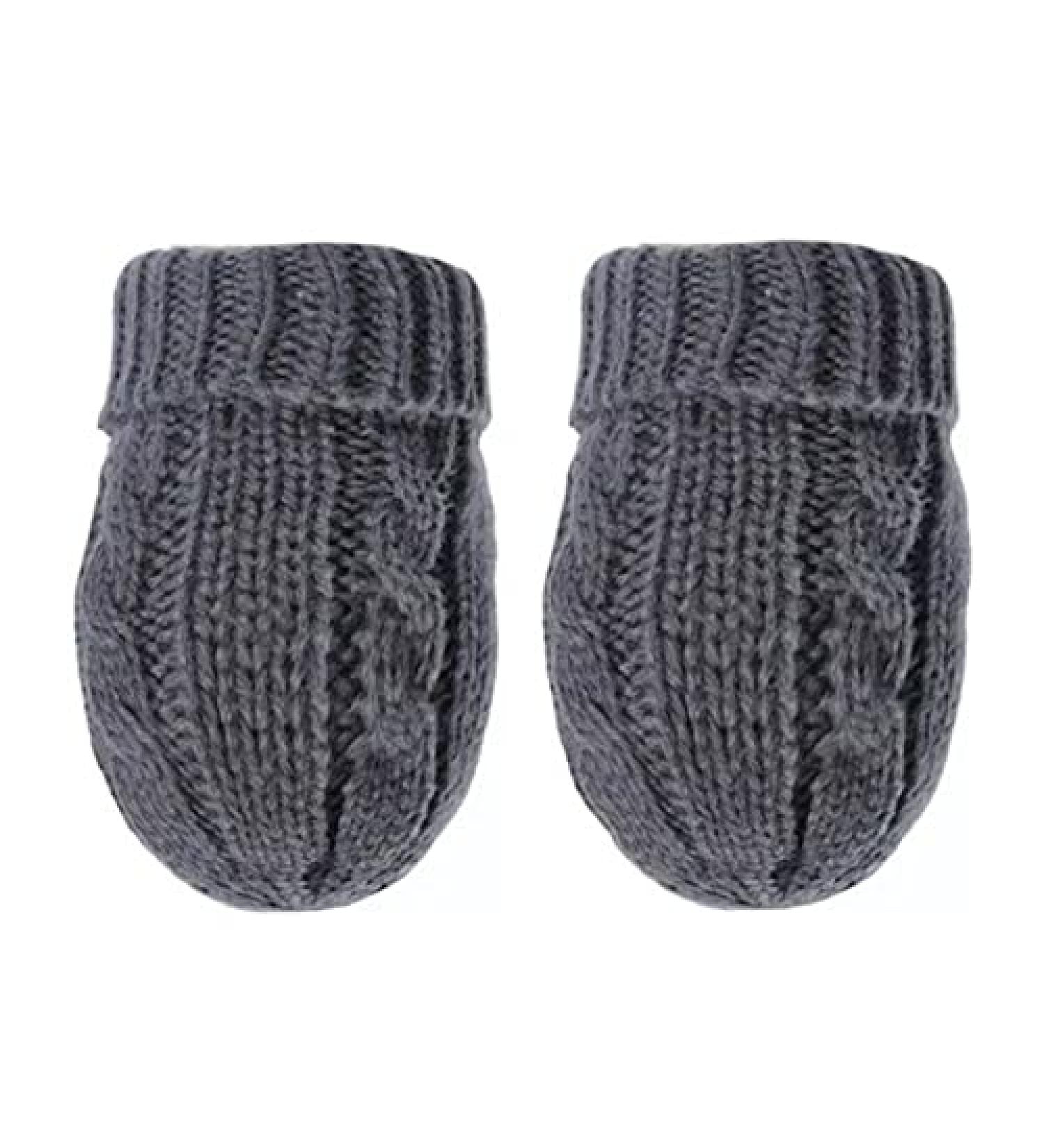 Baby Infant Knitted Cable Mitts Mittens Boy Girl Nb-12 Months Navy NB-12 Months