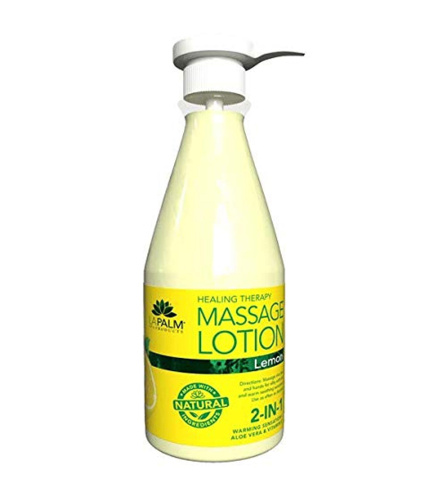 La Palm - Organic Healing Therapy Massage Lotion 24oz (Lemon)