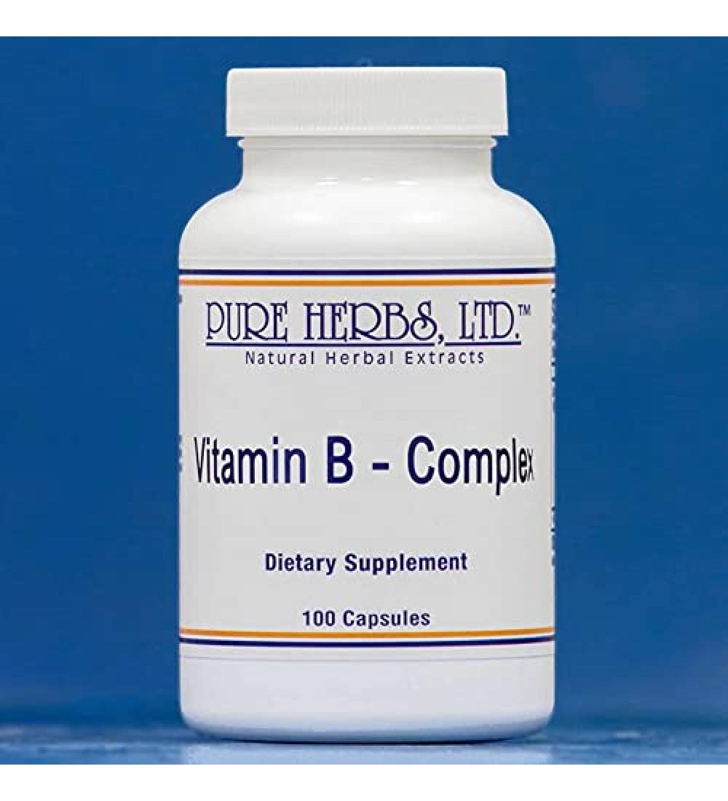 Pure Herbs Ltd. Vitamin B Capsules (100 caps)