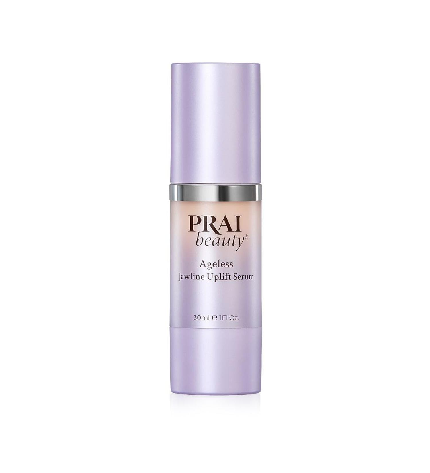 PRAI Ageless Jawline Uplift Serum Pump - Firm Lift and Sculpt Your Youthful Tight Jawline with Hyaluronic Acid Serum for Face | Jawline Face Serum in 30ml - Buy Online on GoSupps.com