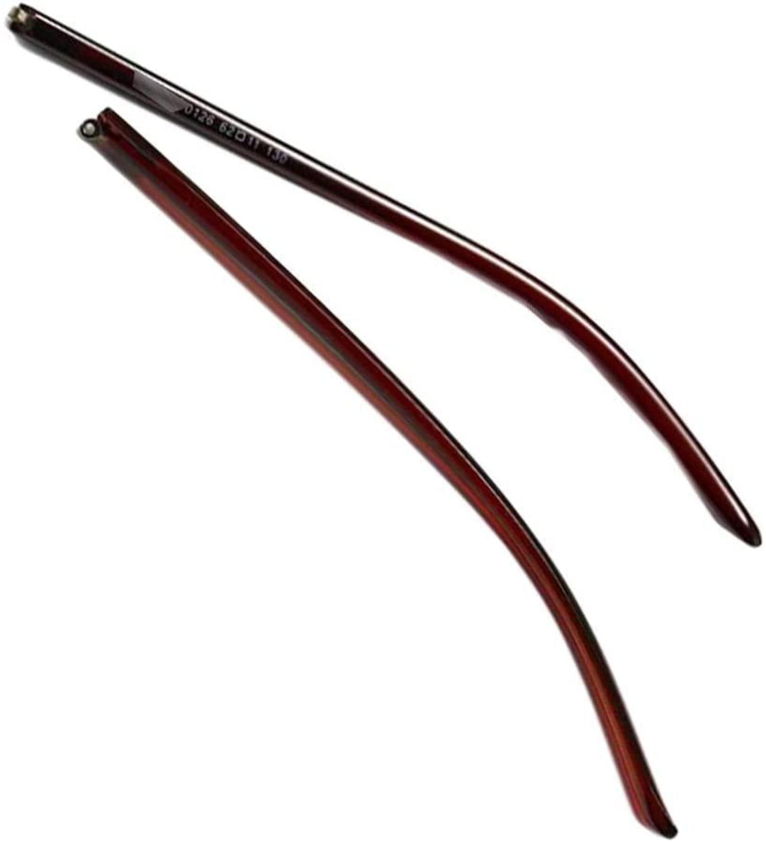 KaTiak Glasses Legs Glasses Legs Glasses Arms 1 Pair Plastic Glasses Temples Glasses Replacement Glasses Accessories Dark Brown