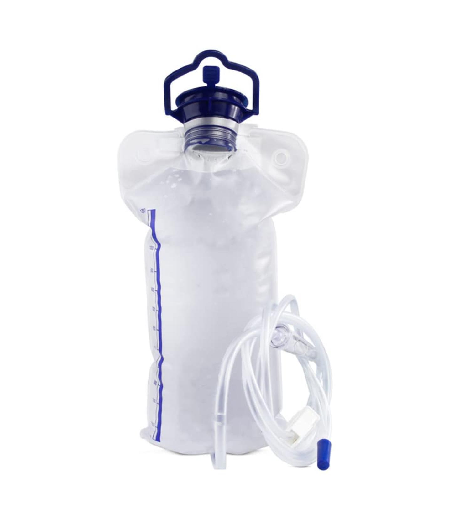 Enema Bag Kit - Reusable Colon Coffee Enema Cleansing Kit with 10 Replacement Silicone Hoses - 1200ML Home Douche Cleaner - Buy Online on GoSupps.com