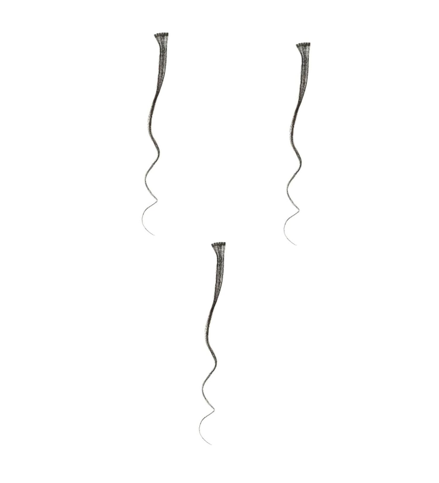 Beaupretty Black Hair Tie hair extensions seamless hair straight hair clip black scrunchies synthetic hair clip full head clip electric black human hair extensions real hair Hair Bands - Buy Online on GoSupps.com