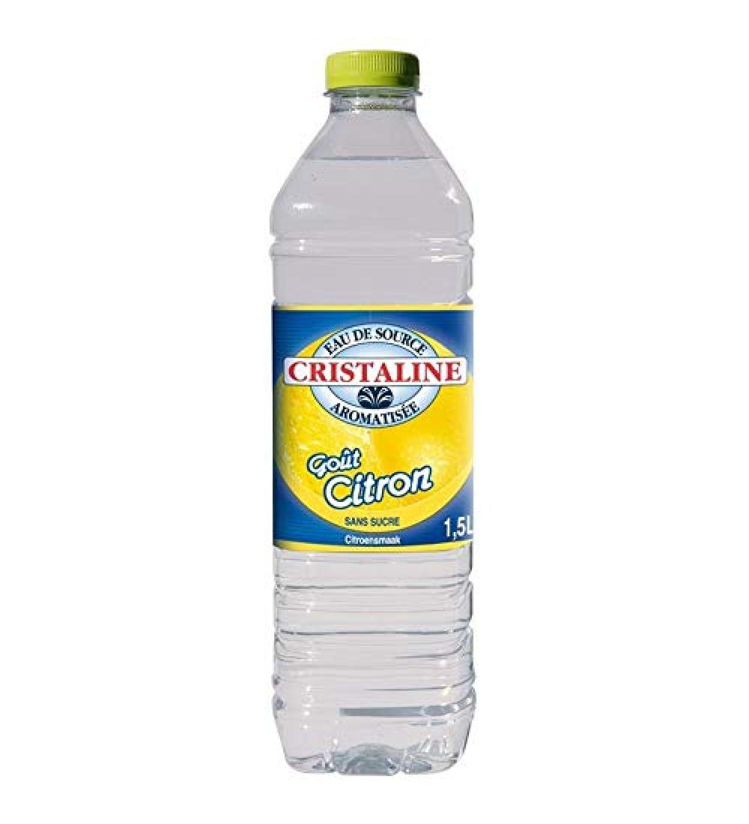 CRISTALINE - Cristaline spring water flavored lemon-lime 1.50l - Four Items
